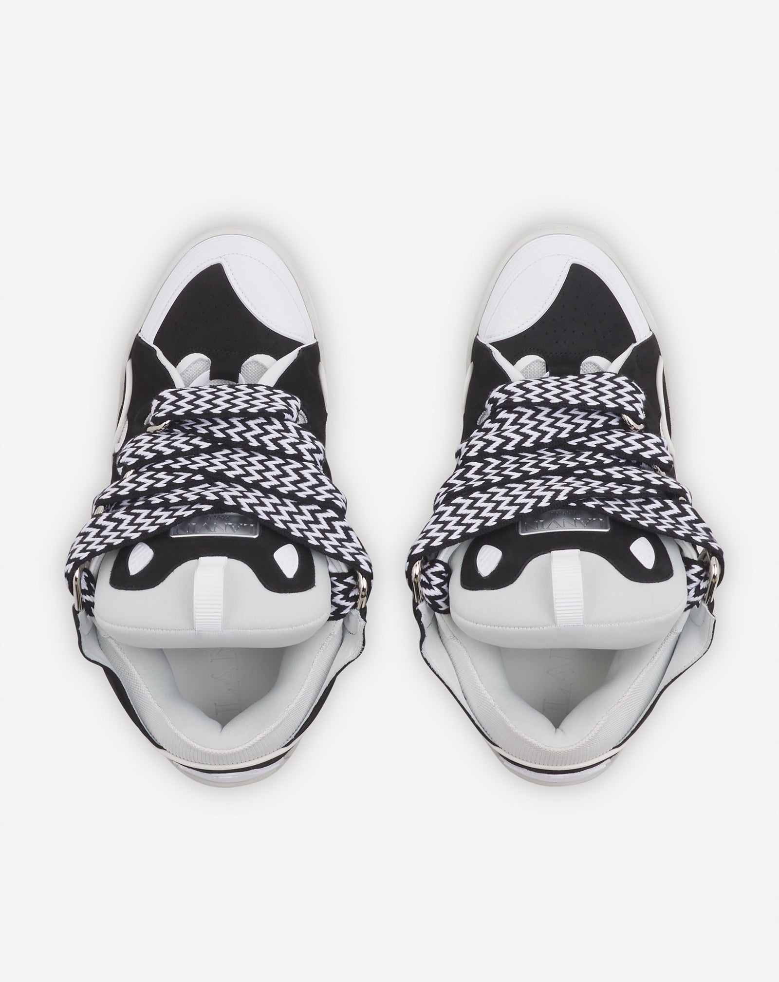 LEATHER CURB SNEAKERS - 3
