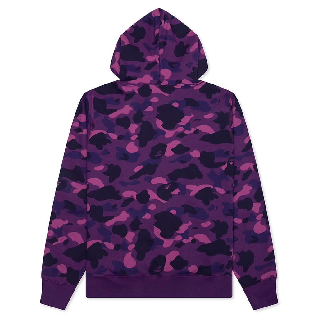 COLOR CAMO PULLOVER HOODIE - PURPLE - 2