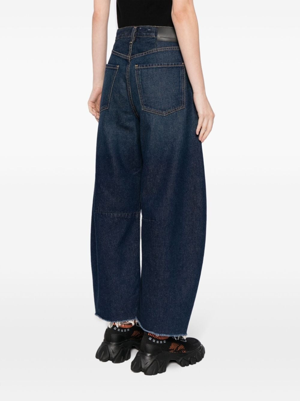 Horseshoe high-rise wide-leg jeans - 4