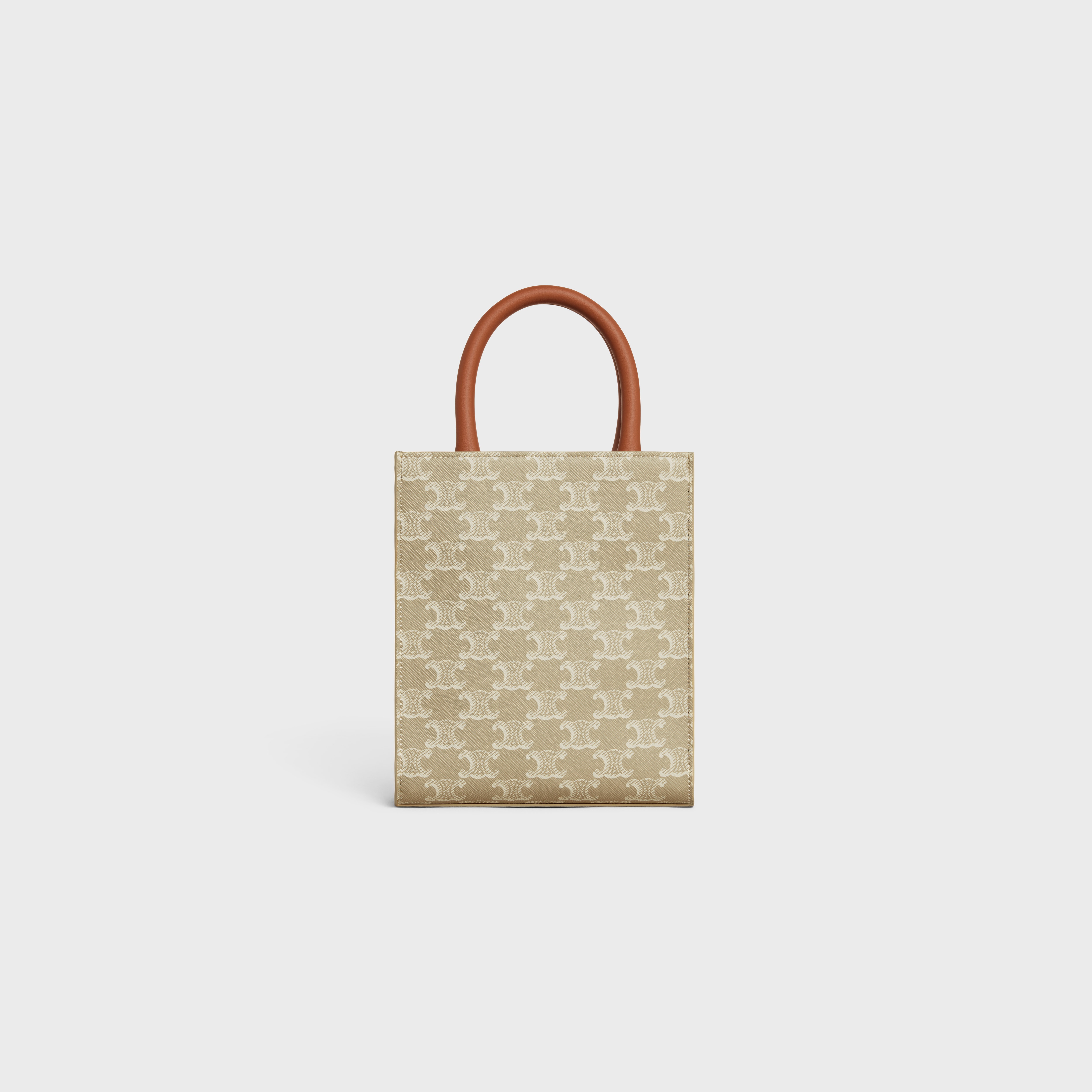 Mini Vertical Cabas in Triomphe Canvas and calfskin - 1