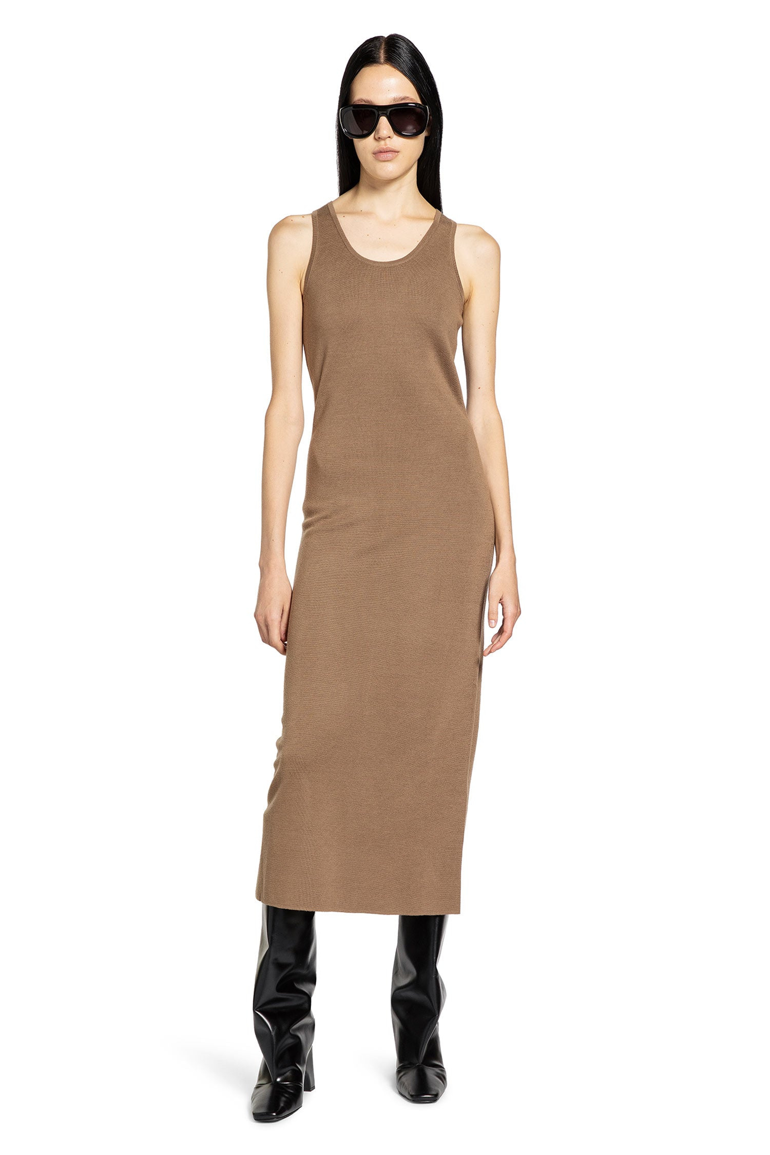 Slim Fit Wool Dress - 5