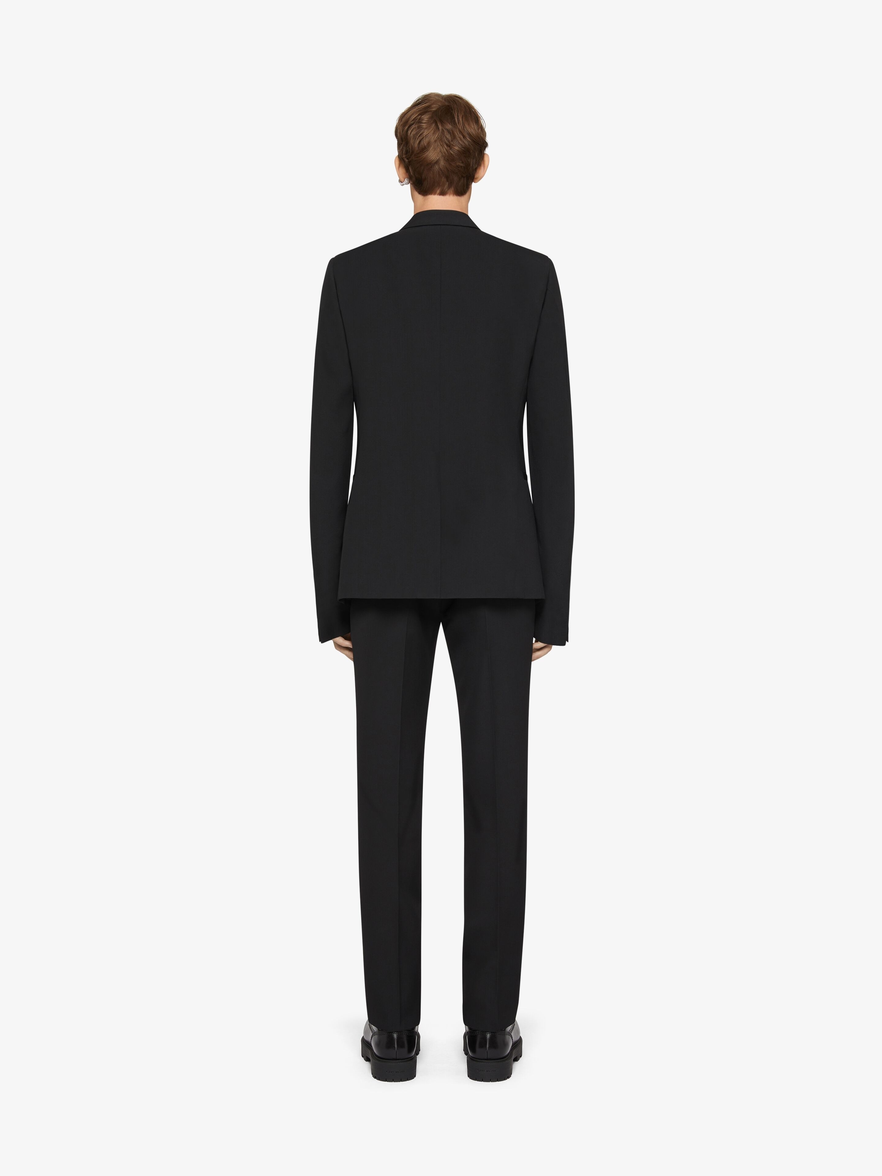 SLIM FIT TAILORED PANTS IN WOOL - 4