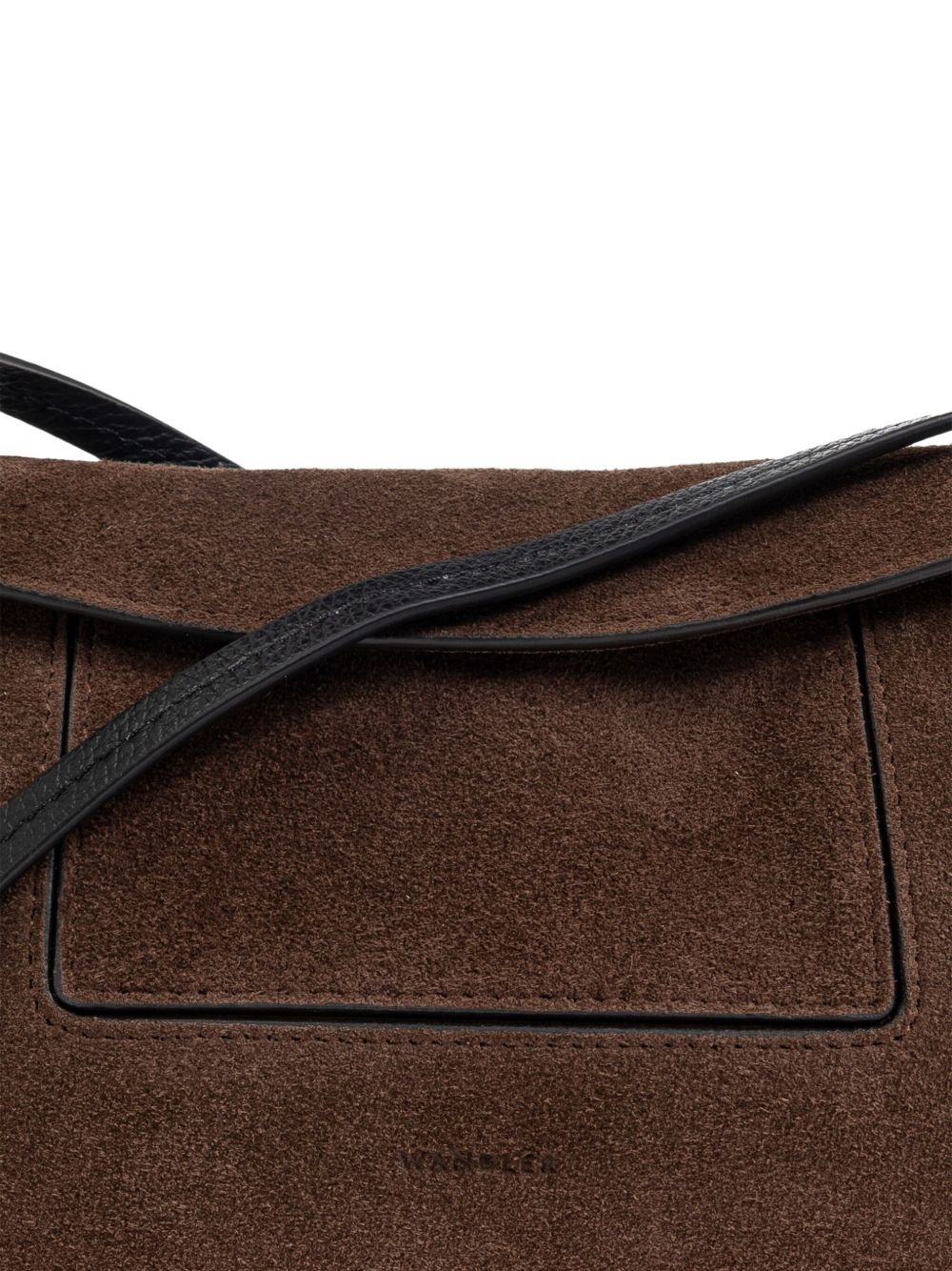 Penelope suede flap shoulder bag - 4