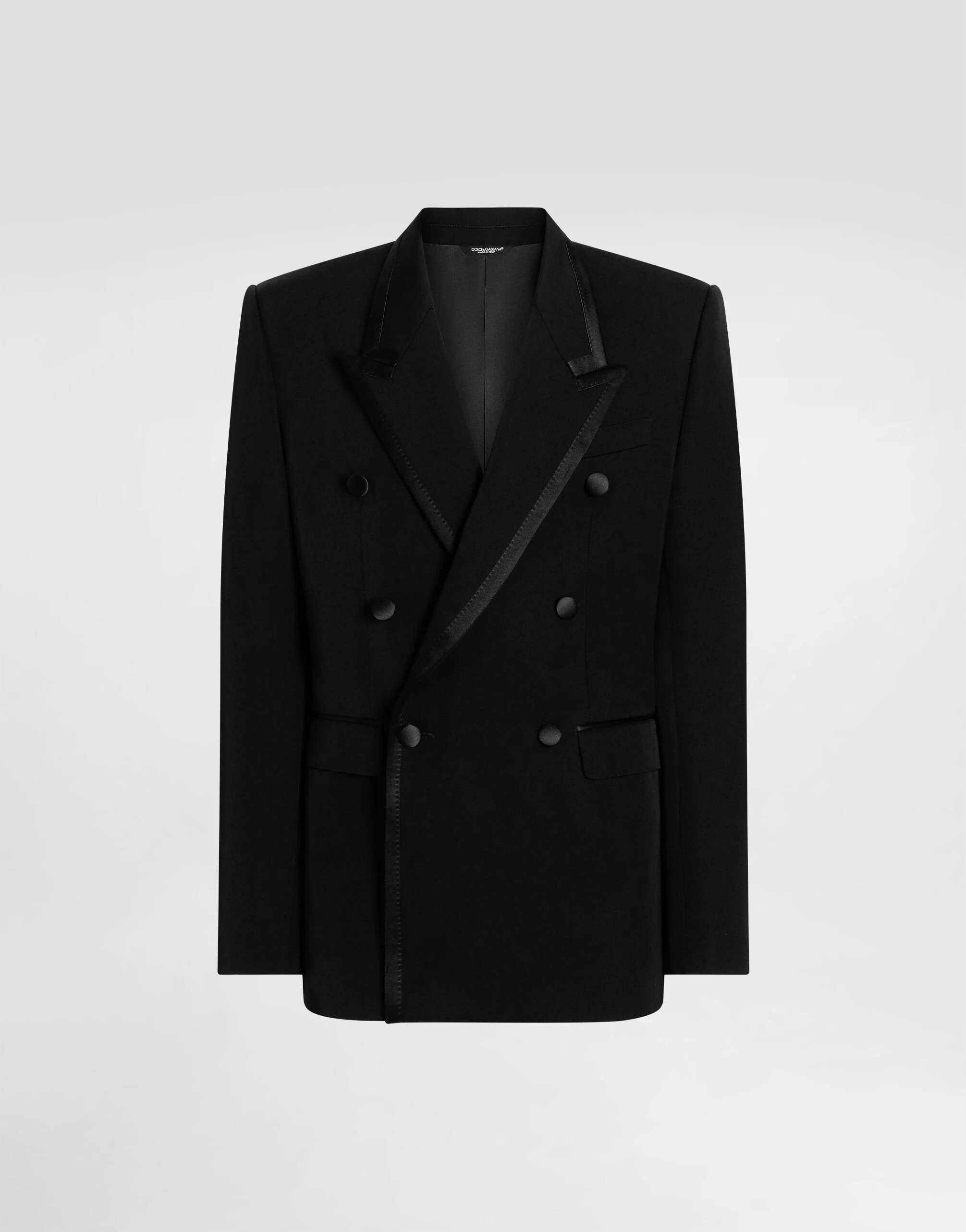 Double-breasted jacket inwool gabardine - 1