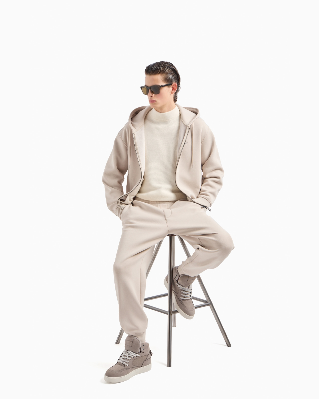 Lyocell-blend jersey joggers - 4