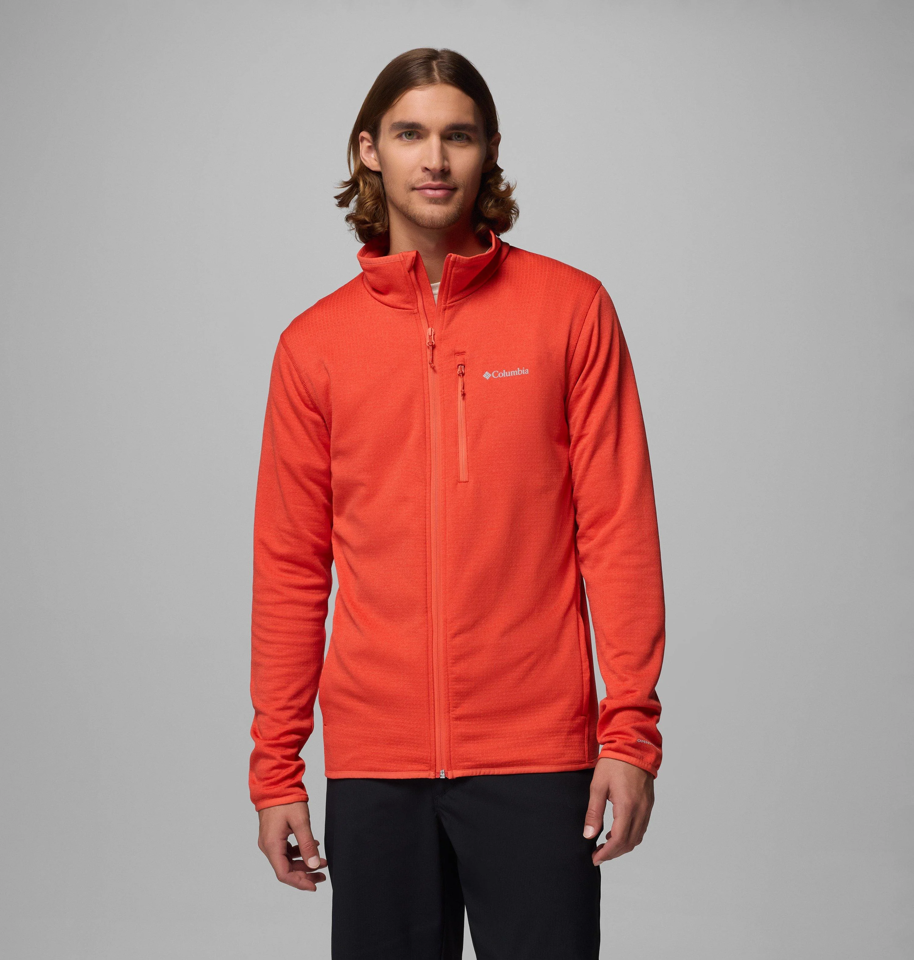 Men's Essential Hike Grid Fleece Full Zip Jacket - 1