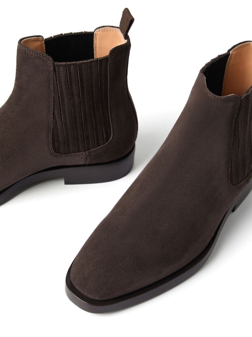 panelled suede ankle boots - 4