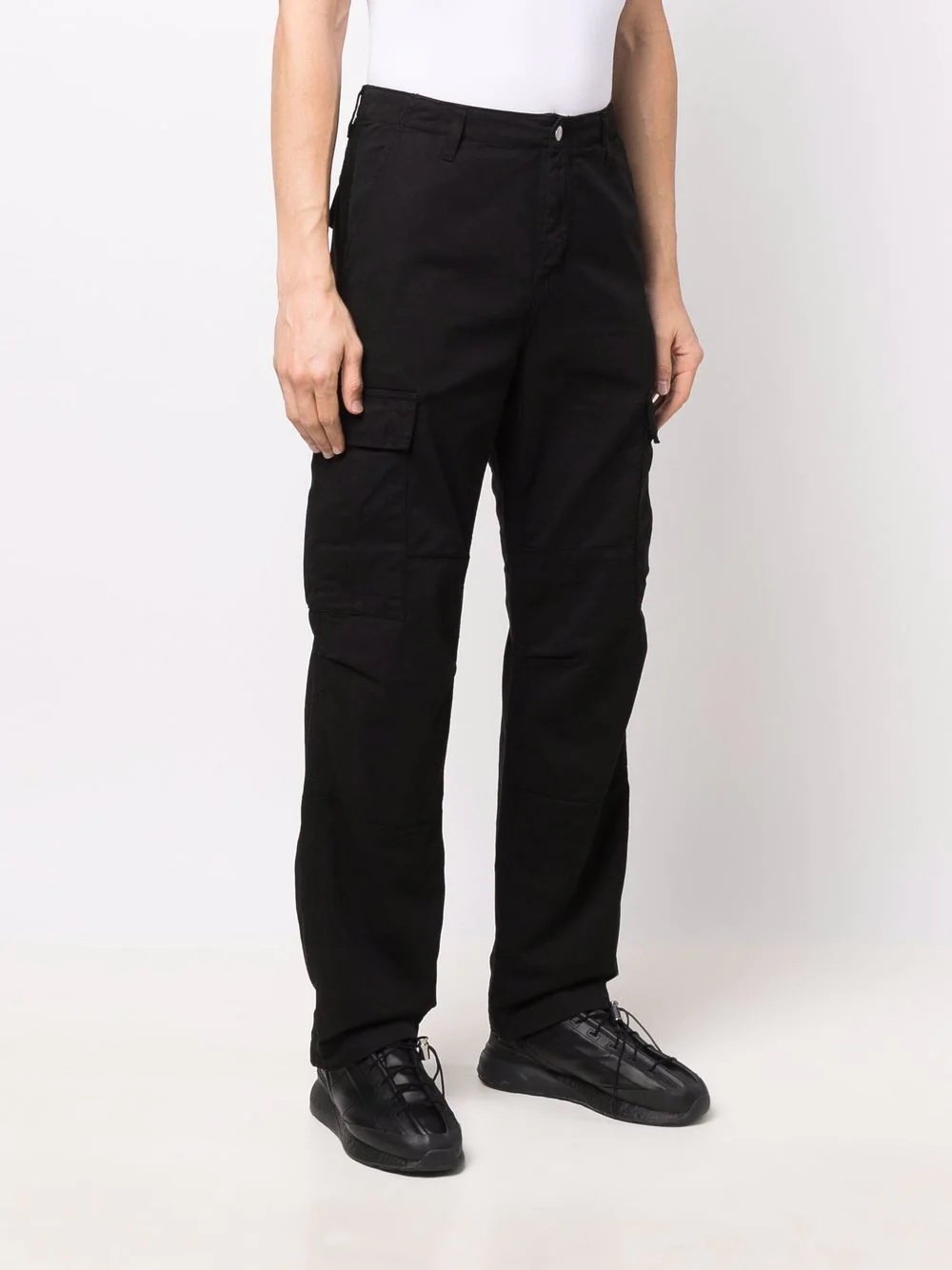 straight-leg cargo trousers - 3