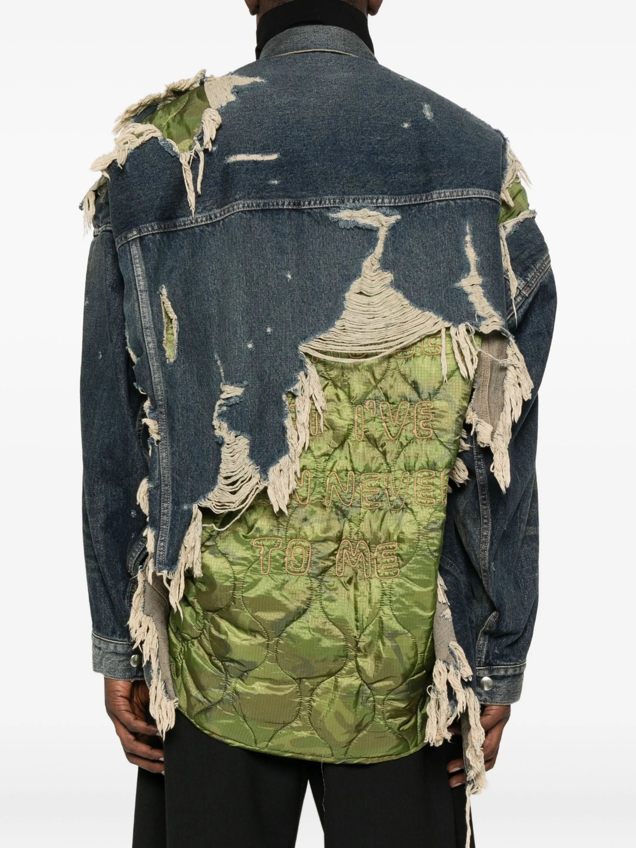 Maison Mihara Yasuhiro Layered Denim Jacket - 3