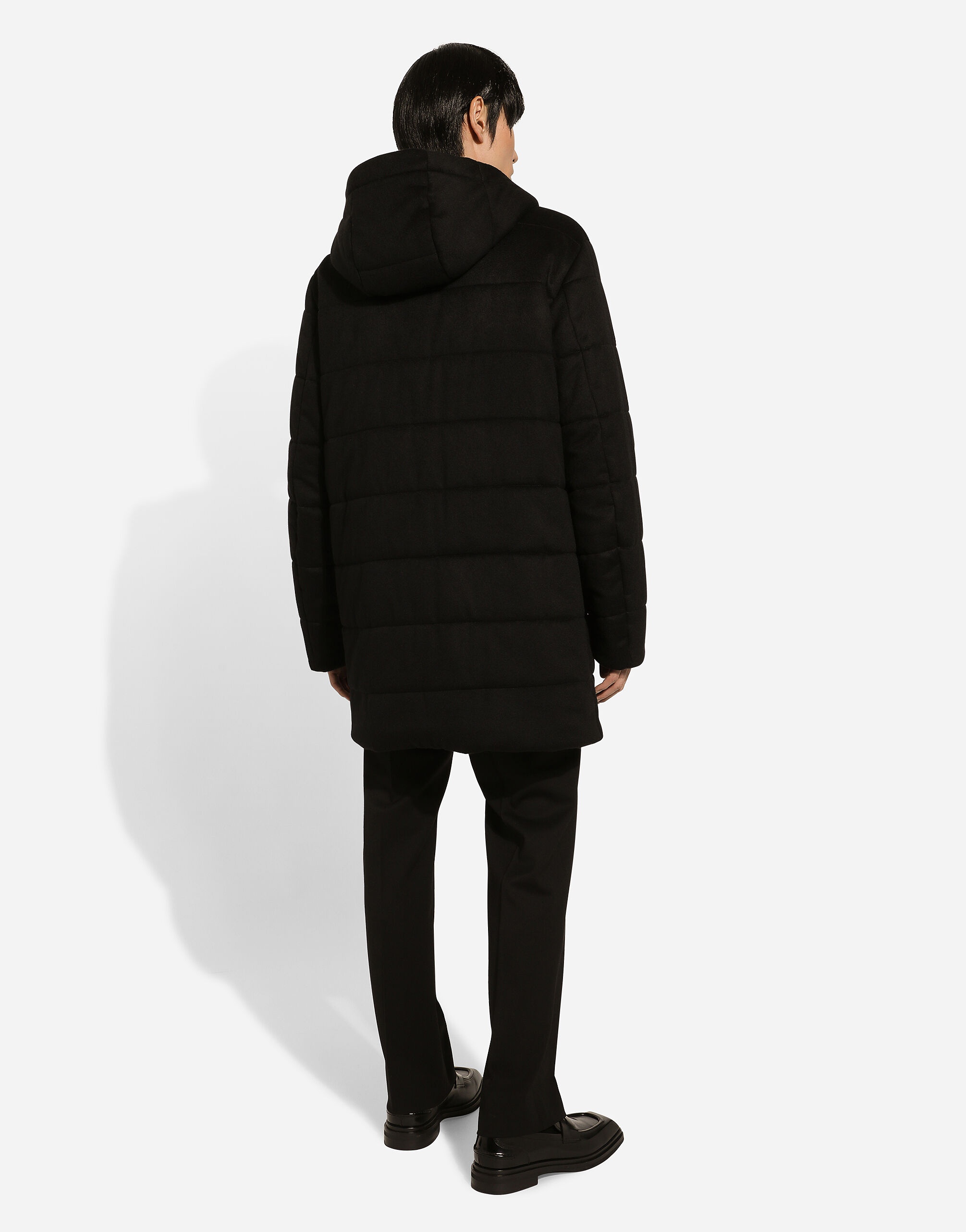 Quilted cashmere parka - 3