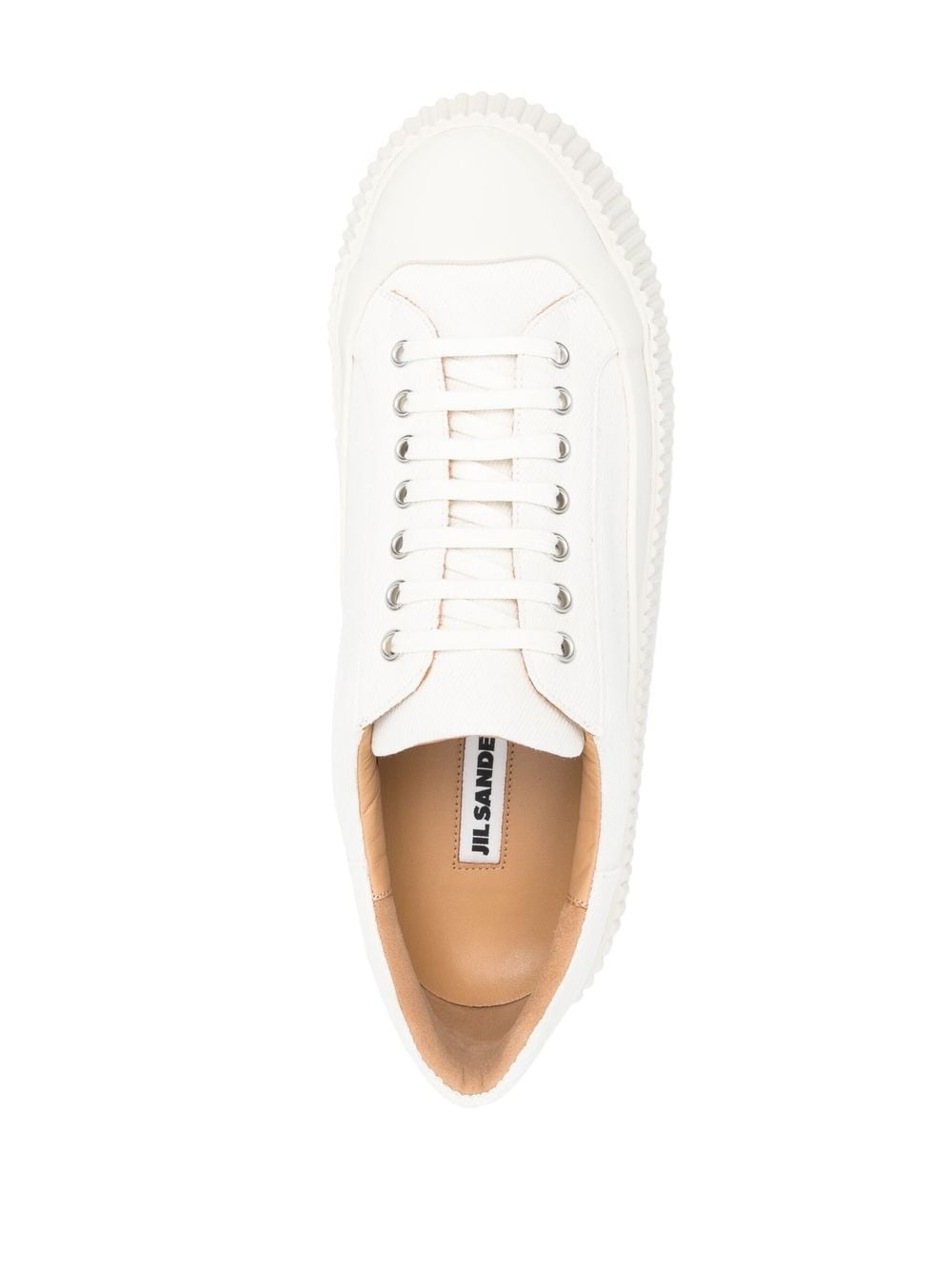 ridged low-top sneakers - 4