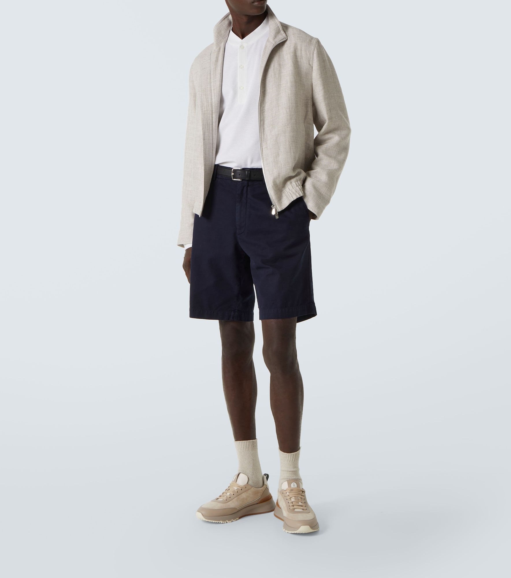 Cotton and silk Henley shirt - 2