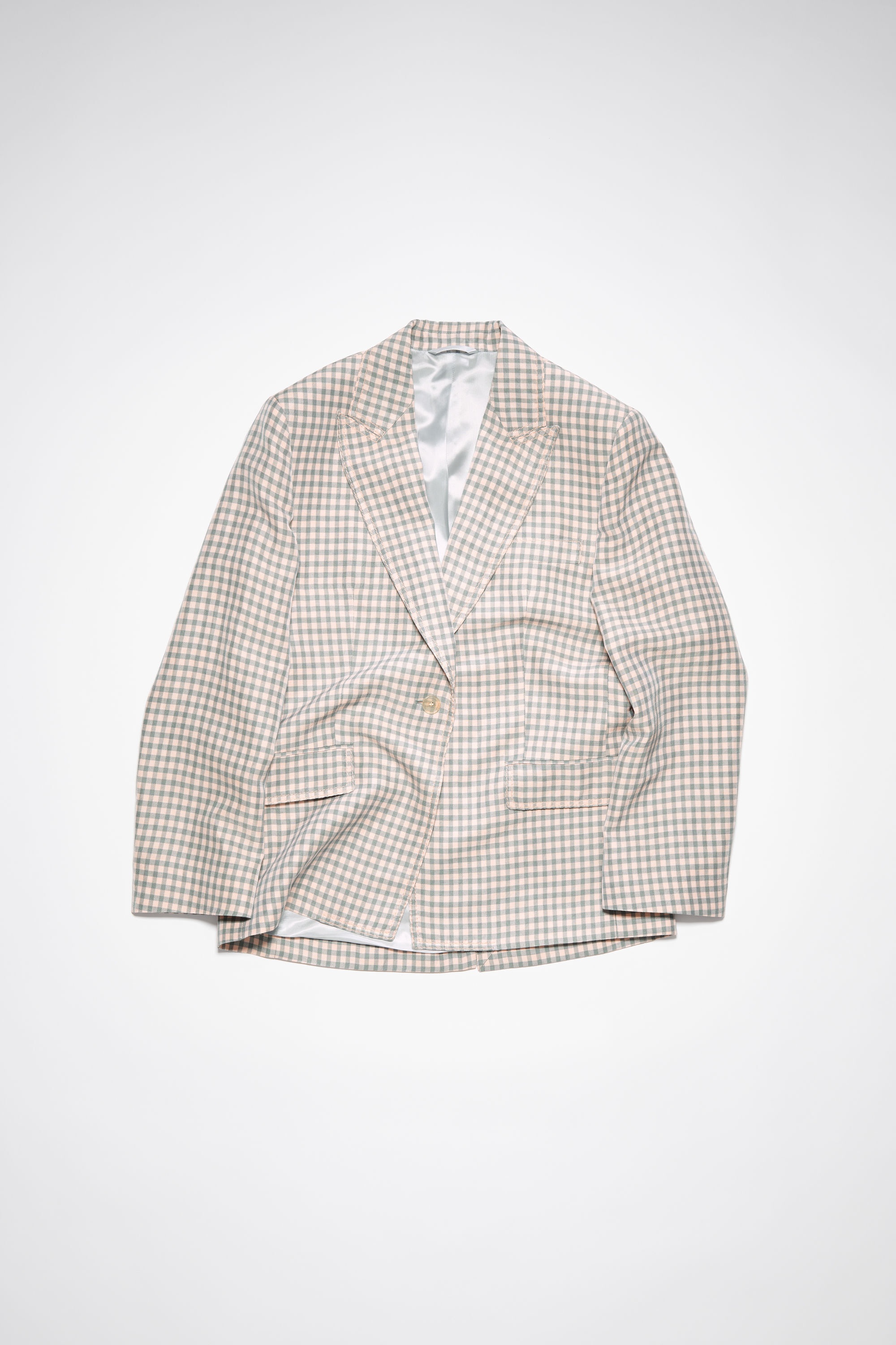 Single-breasted suit jacket - Light blue/pink - 7