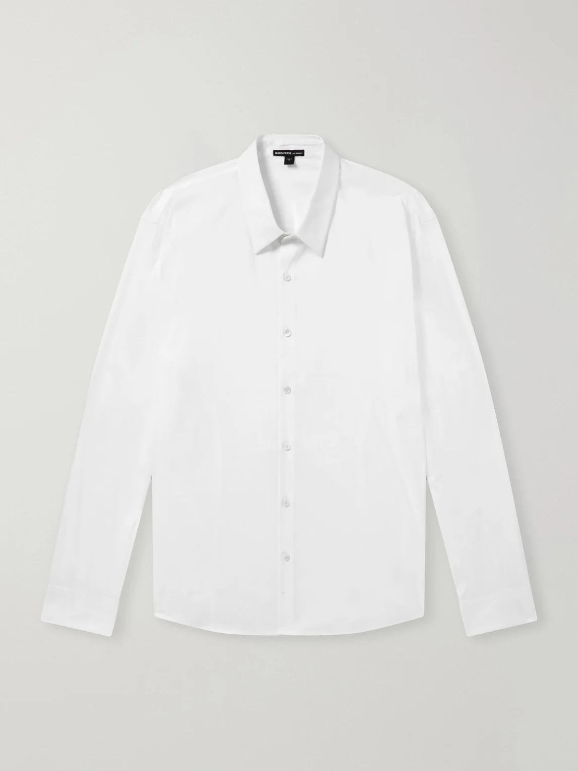 Stretch Cotton-Blend Poplin Shirt - 1