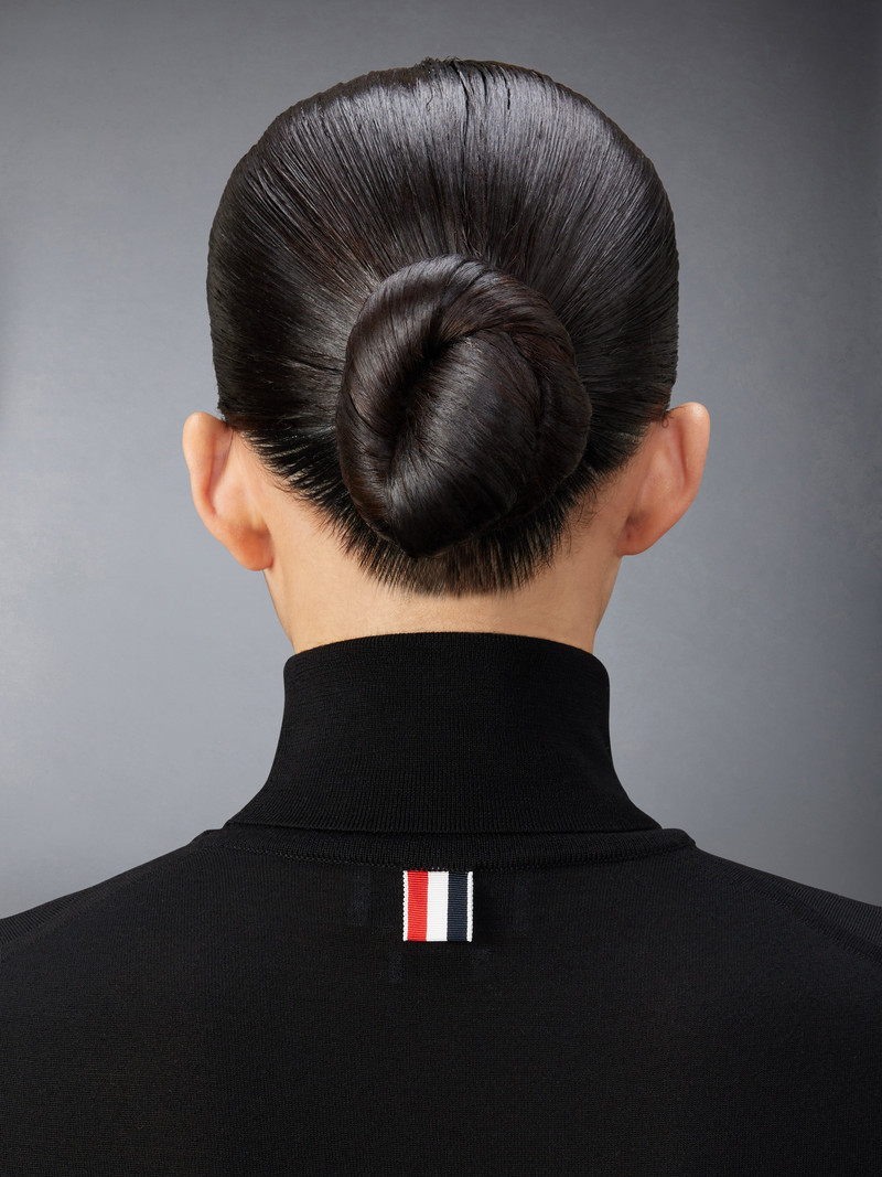 Fine Merino Wool 4-Bar Relaxed Fit Turtleneck 5