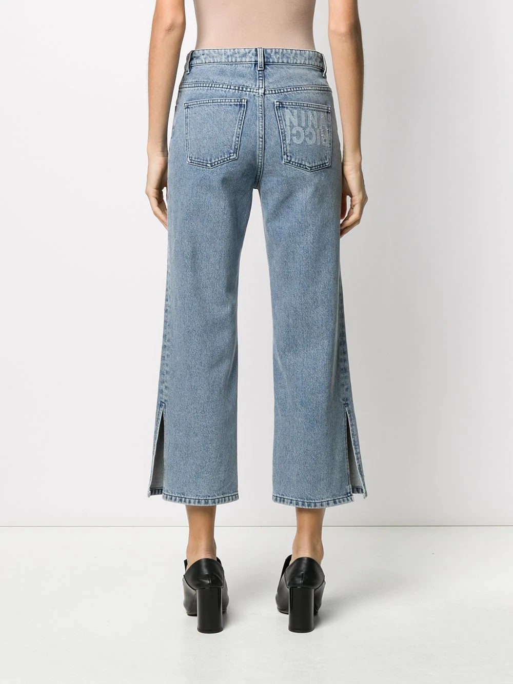 cropped flared jeans - 4