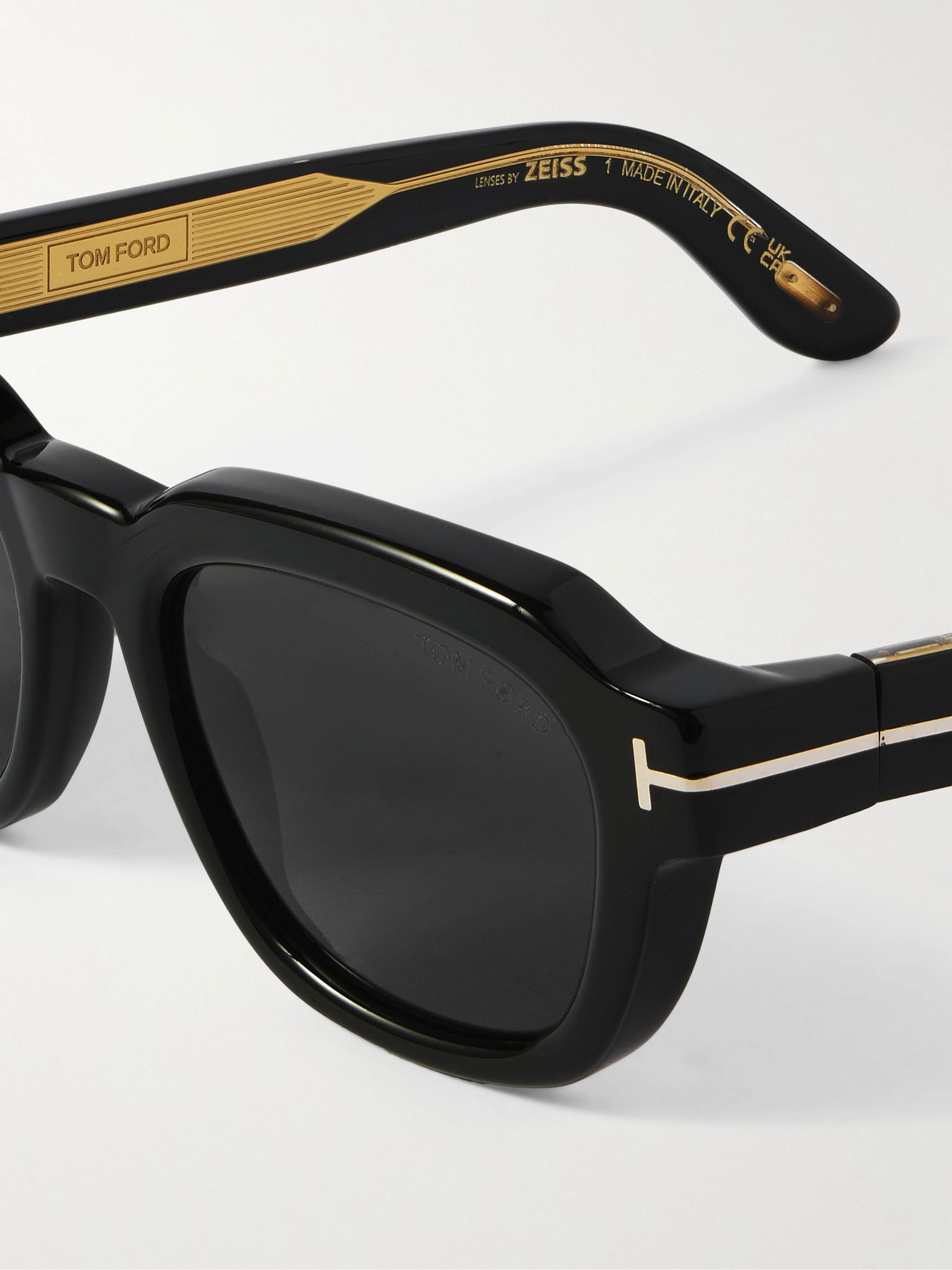 Icon D-Frame Acetate Sunglasses Black - 3