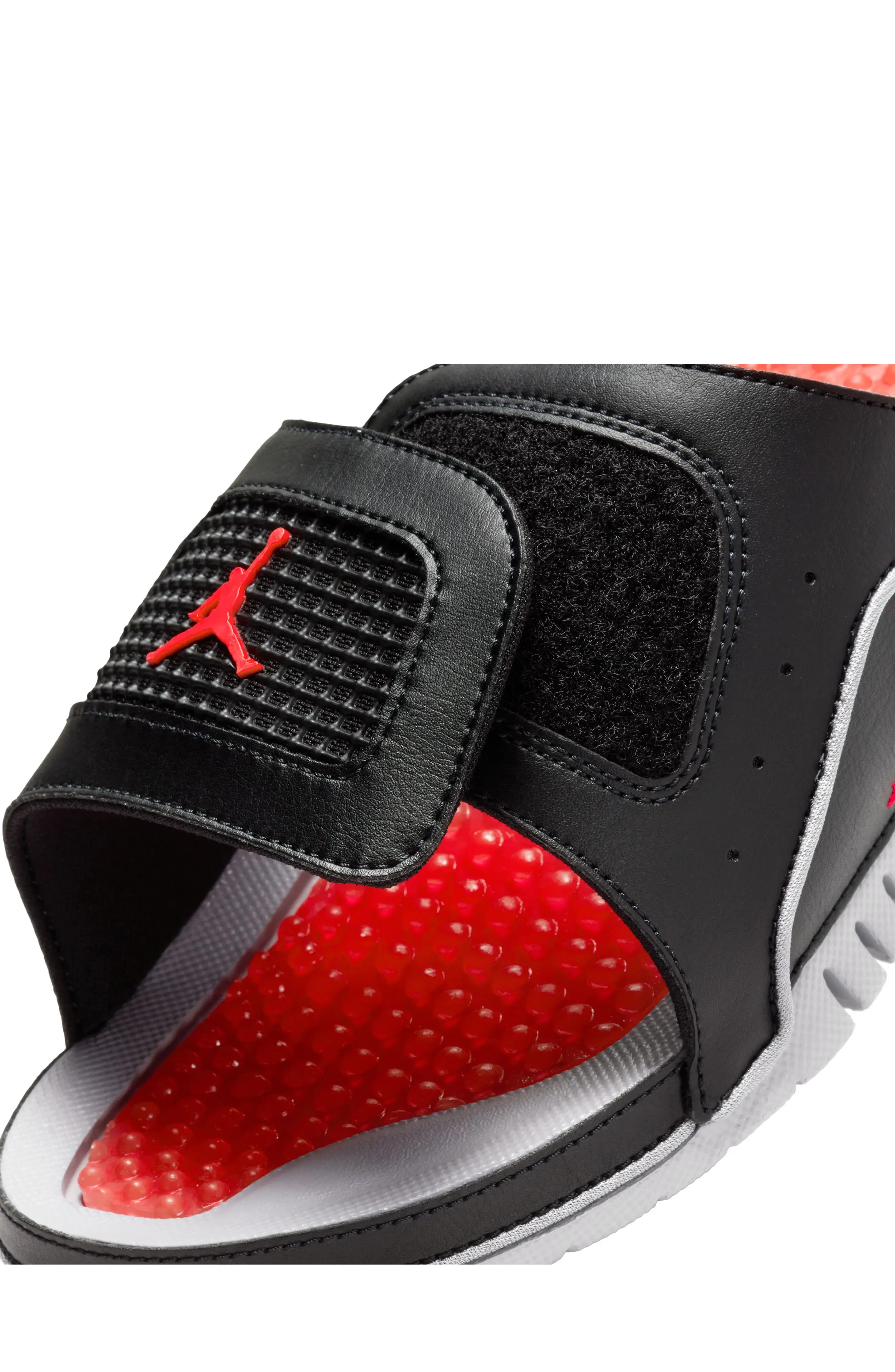 Hydro 4 Retro Slide Sandal in Black/Fire Red/Cement Grey - 5