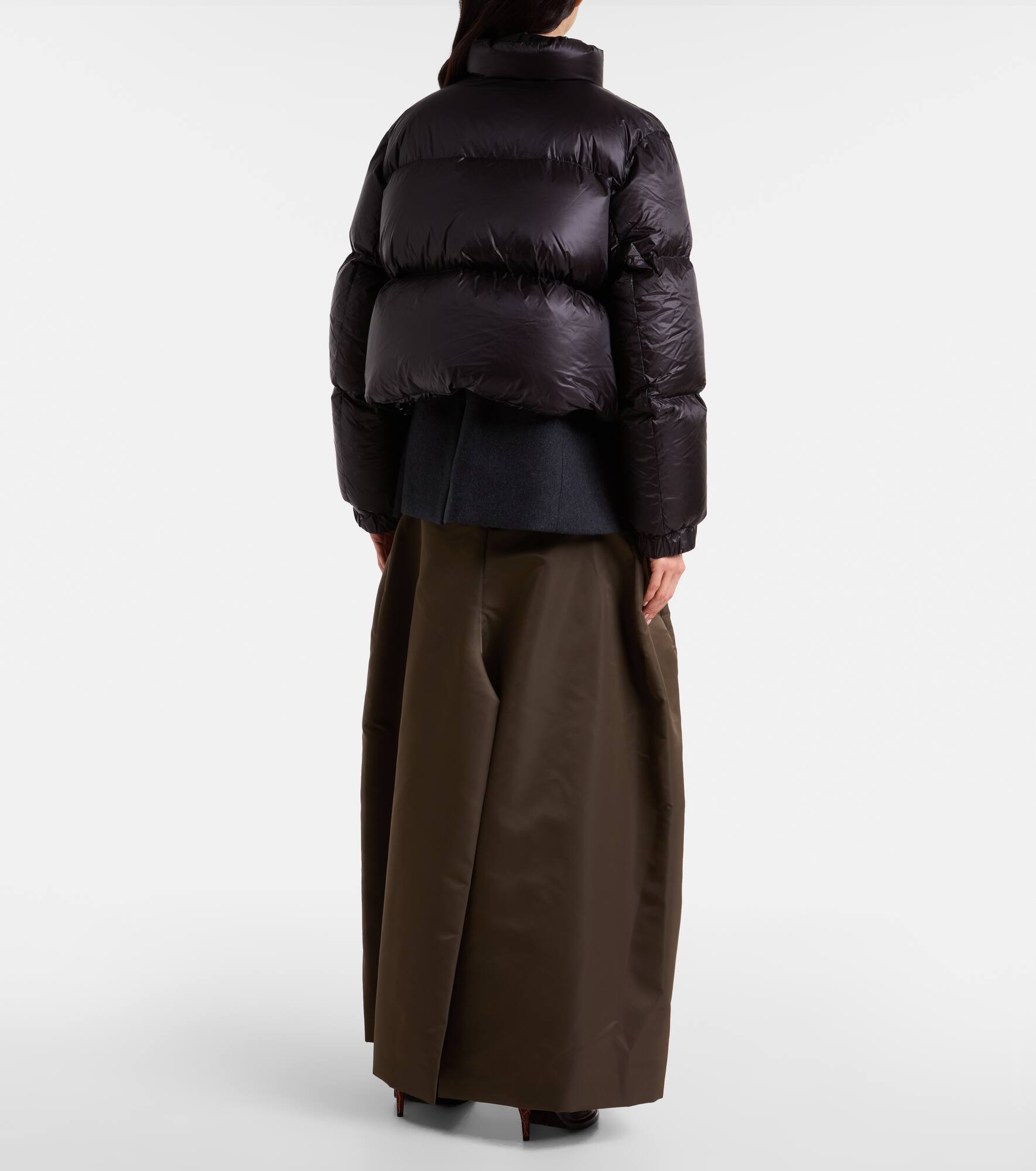 Layered wool down jacket - 3