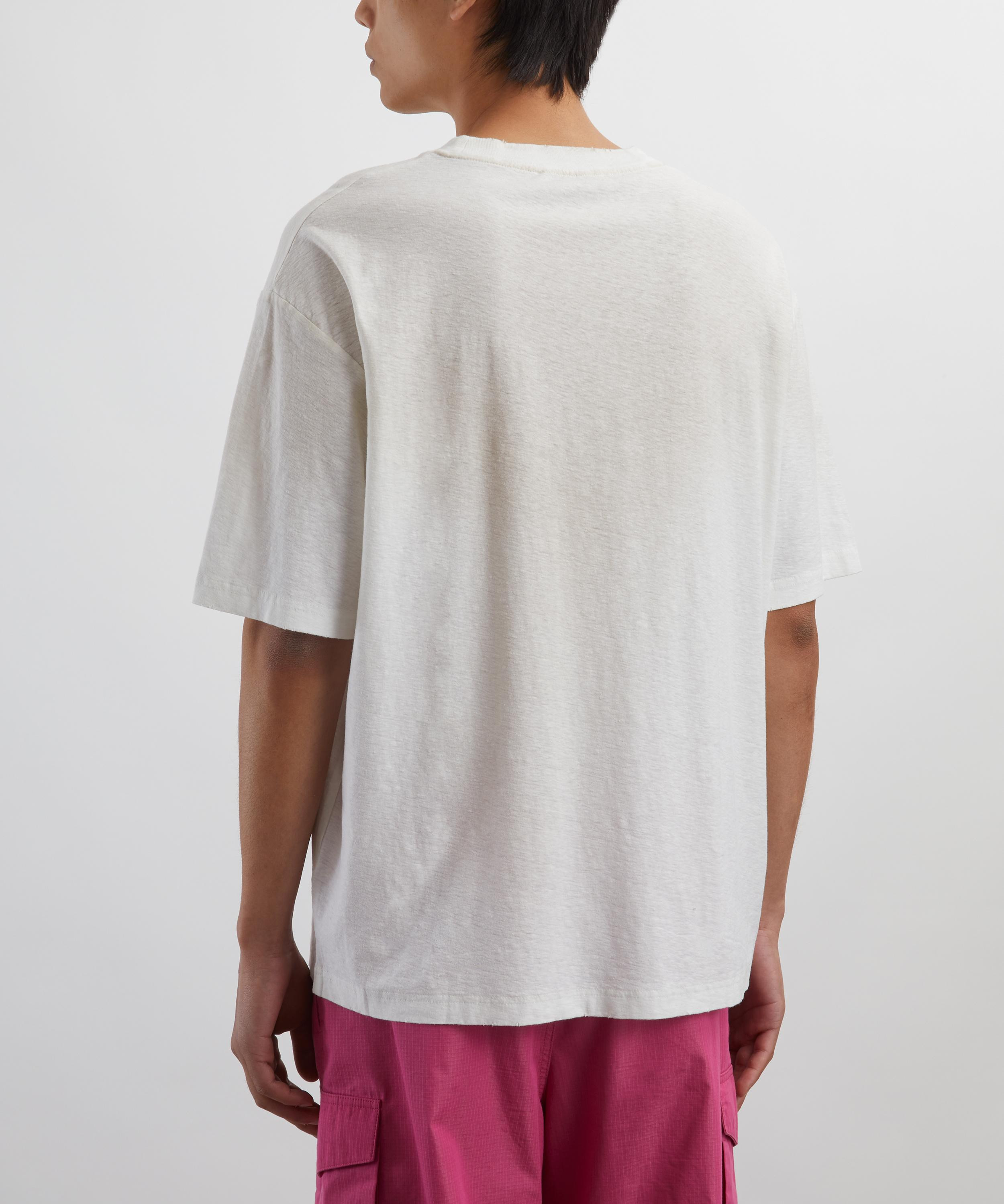Dusty White Relaxed Short-Sleeve Logo T-Shirt - 4