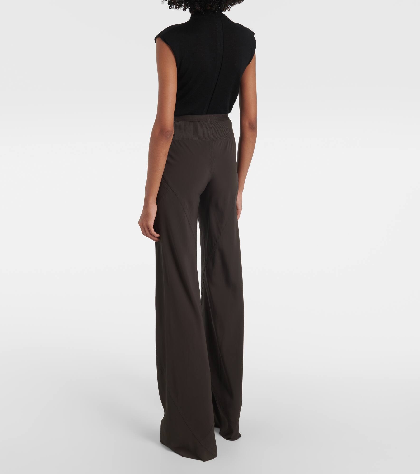 Bias high-rise wide-leg pants - 3