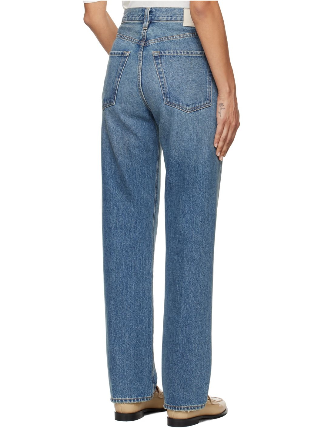Blue Baretta Relaxed Straight Jeans - 3