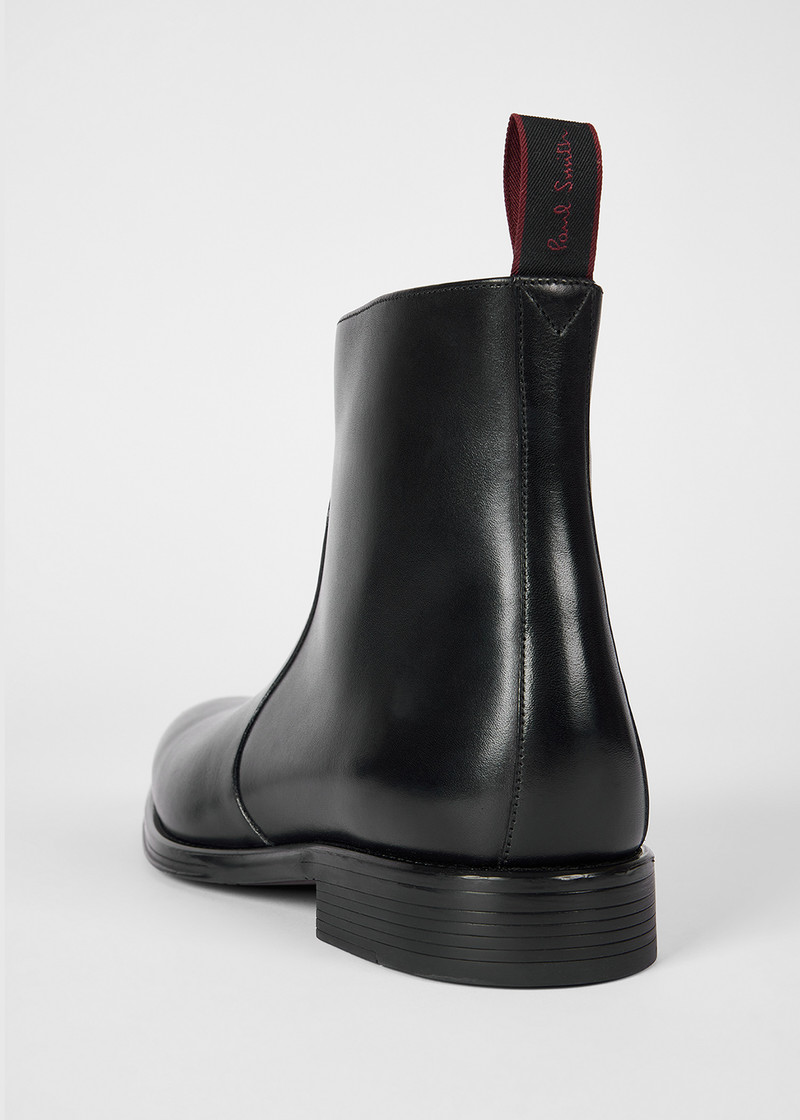 Black Leather 'Lenny' Boots 3