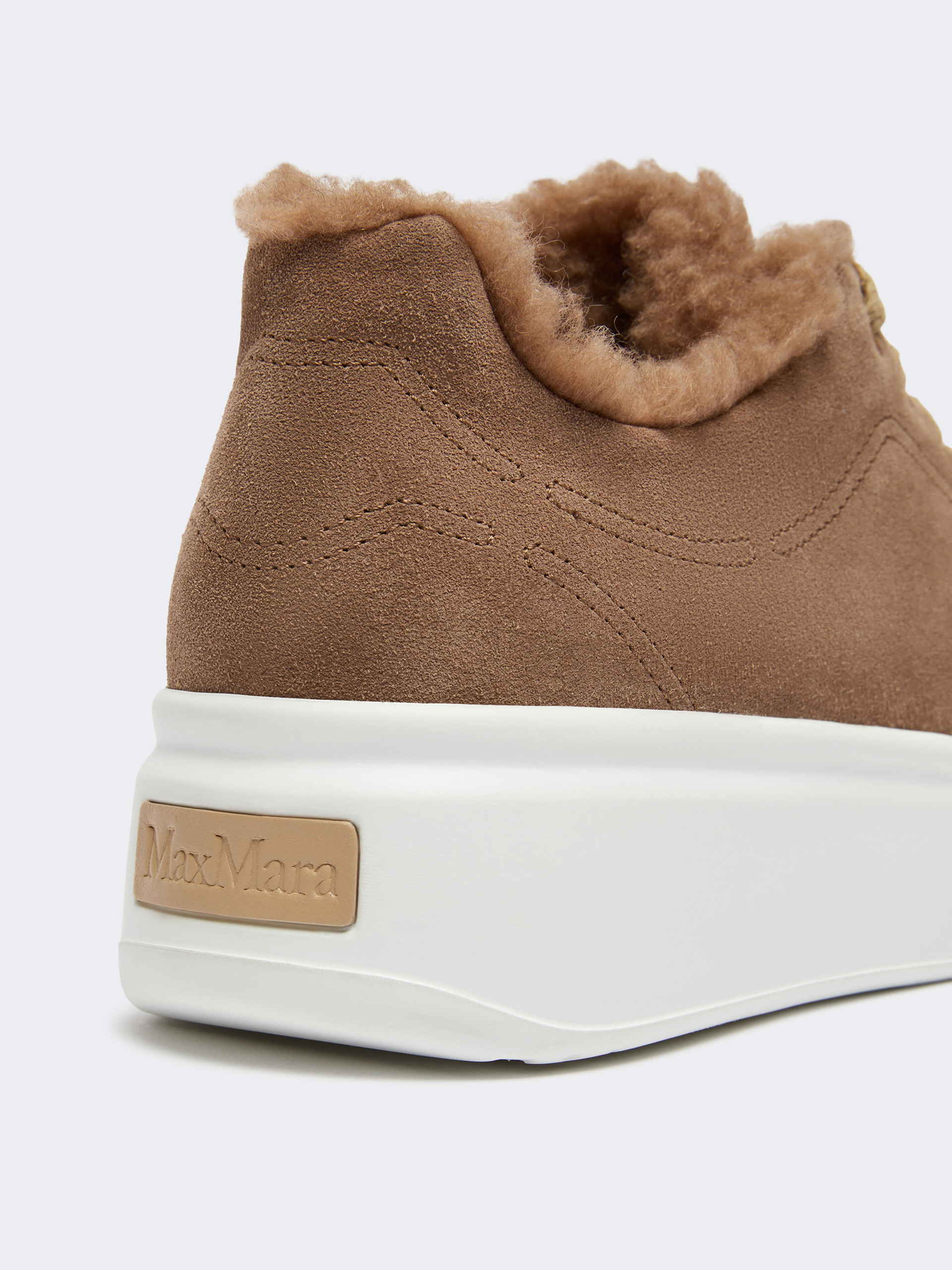 TMAXI Suede and Teddy fabric trainers - 5