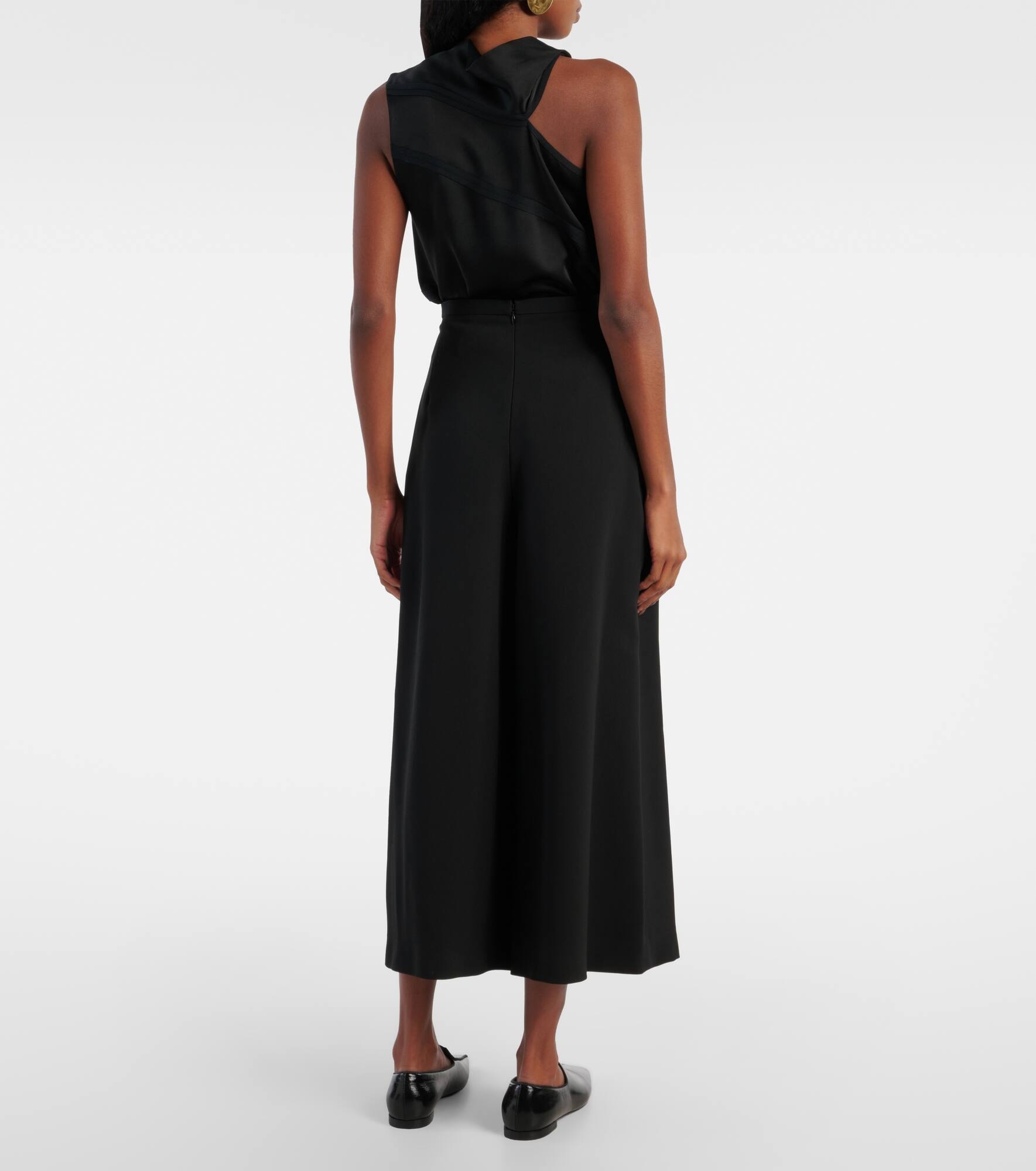 Pat high-rise crêpe culottes - 3