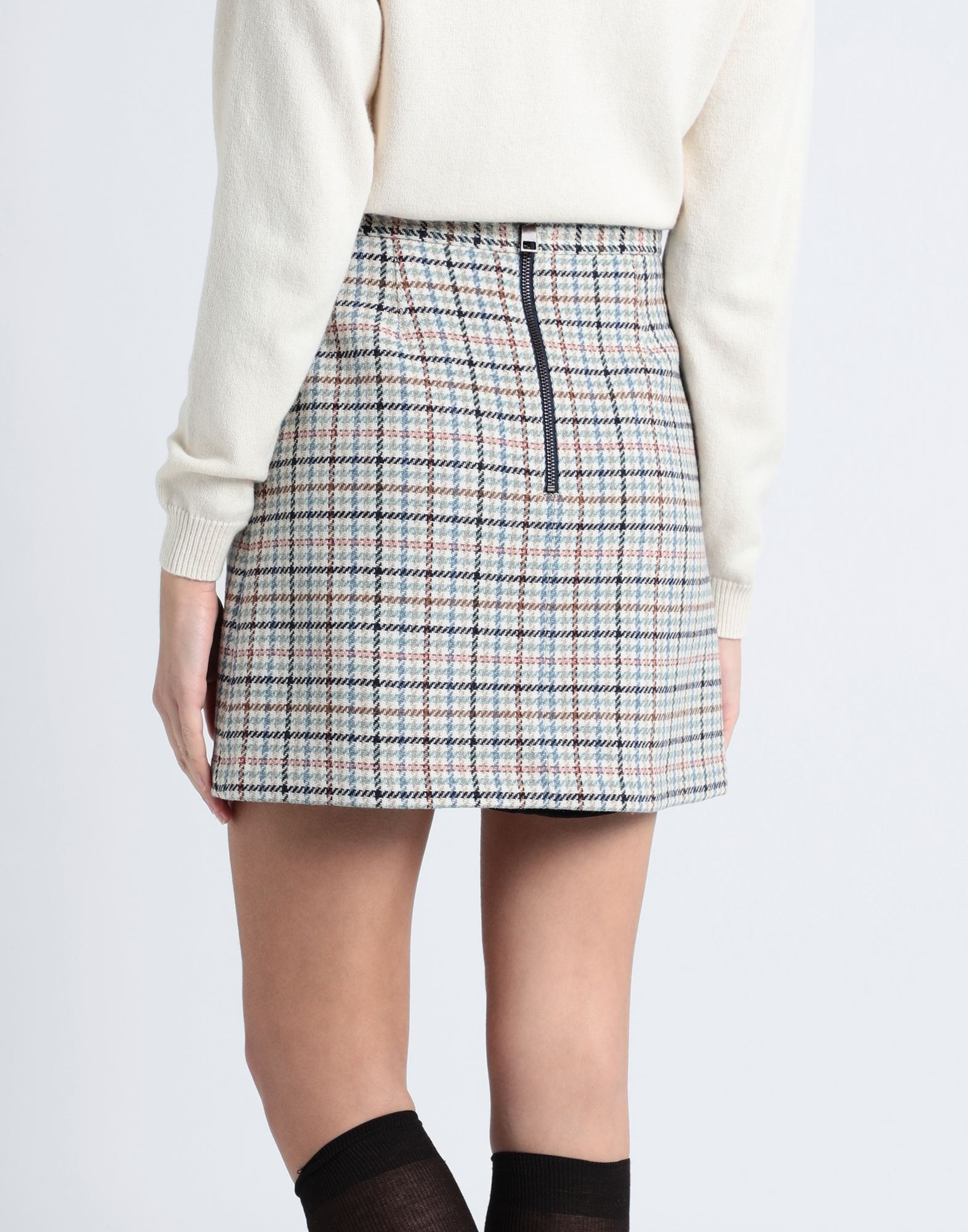 White Women's Mini Skirt - 3