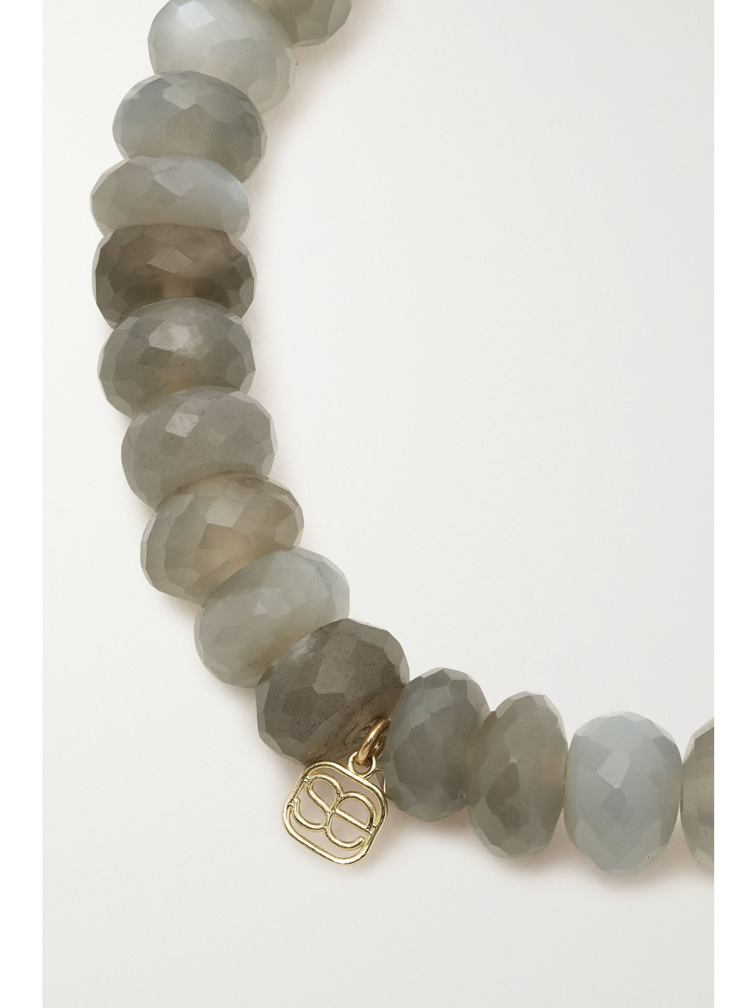 Elephant 14-karat gold, moonstone and diamond bracelet Gray - 3