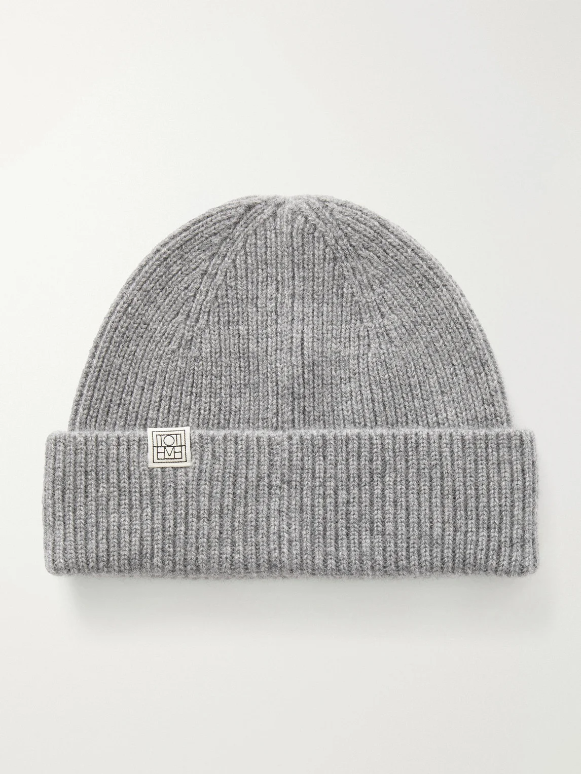 Cashmere Ribbed Beanie - 1