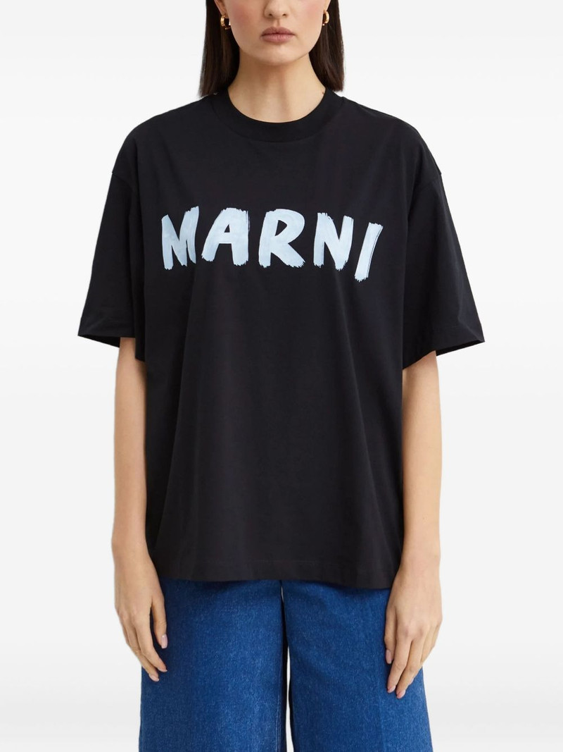 logo-print round-neck T-shirt 3