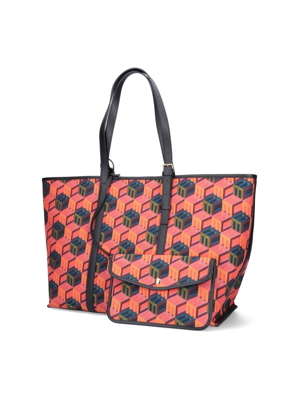 'CUBIC MONOGRAM JACQUARD' SHOPPER BAG - 2