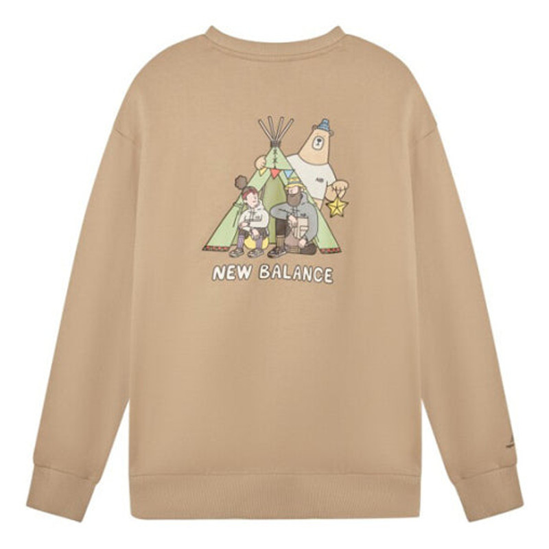New Balance New Balance x JHI Lifestyle Crew Neck Pullover 'Brown' NCA89053-BEI outlook