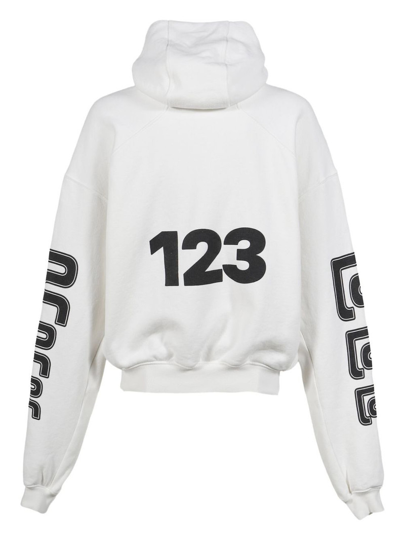 RRR123 logo-print hoodie outlook