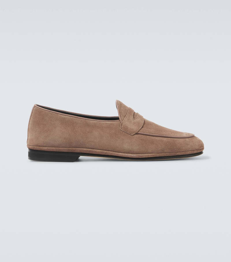 Suede penny loafers 1