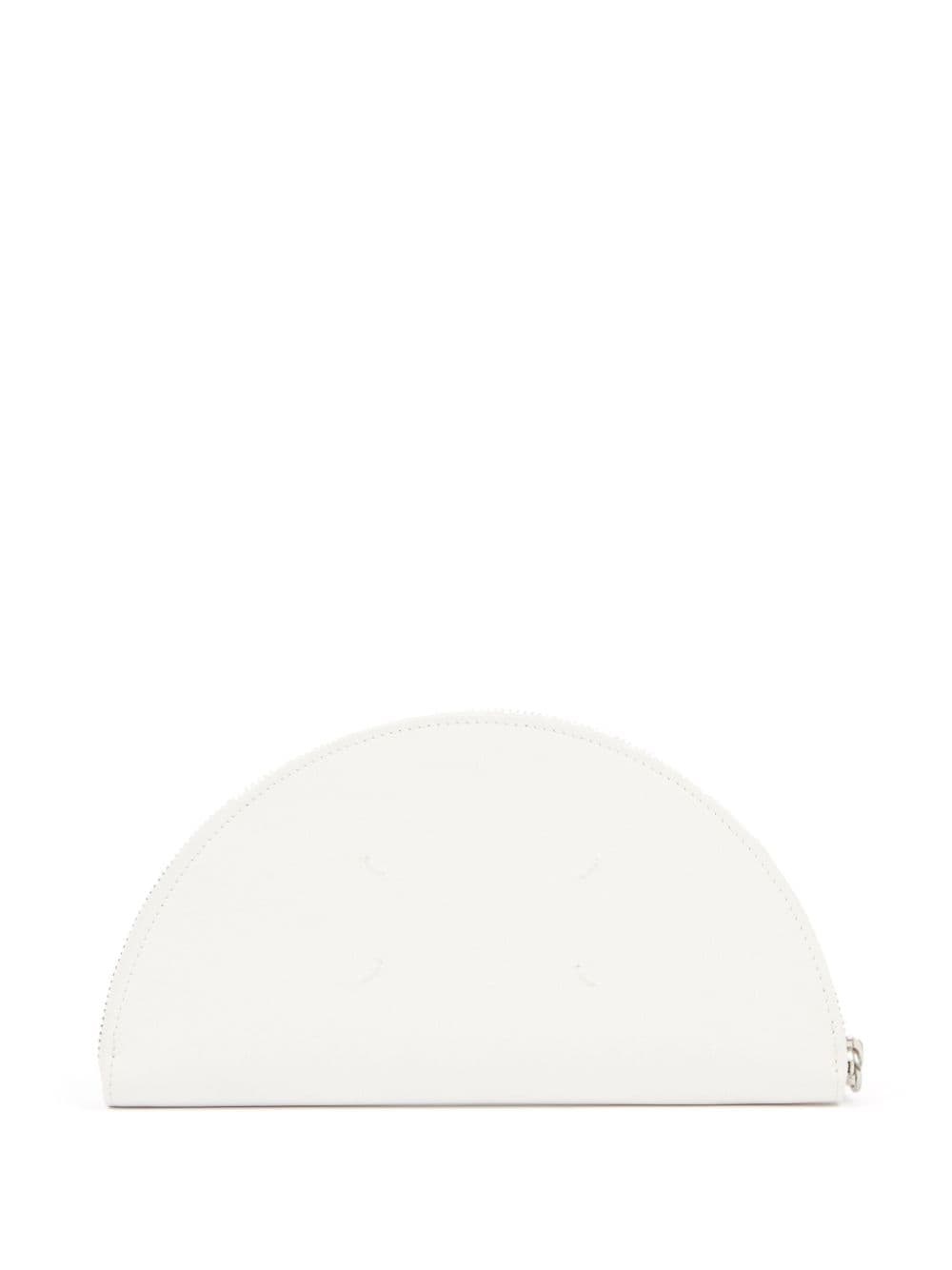 Halfmoon leather clutch bag - 4