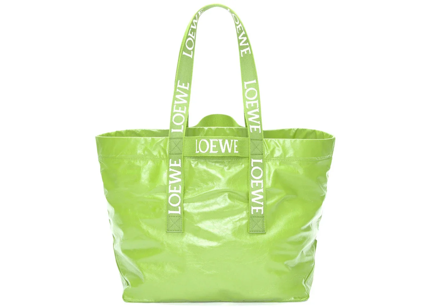 LOEWE Fold Shopper In Paper Calfskin Bright Apple - 1