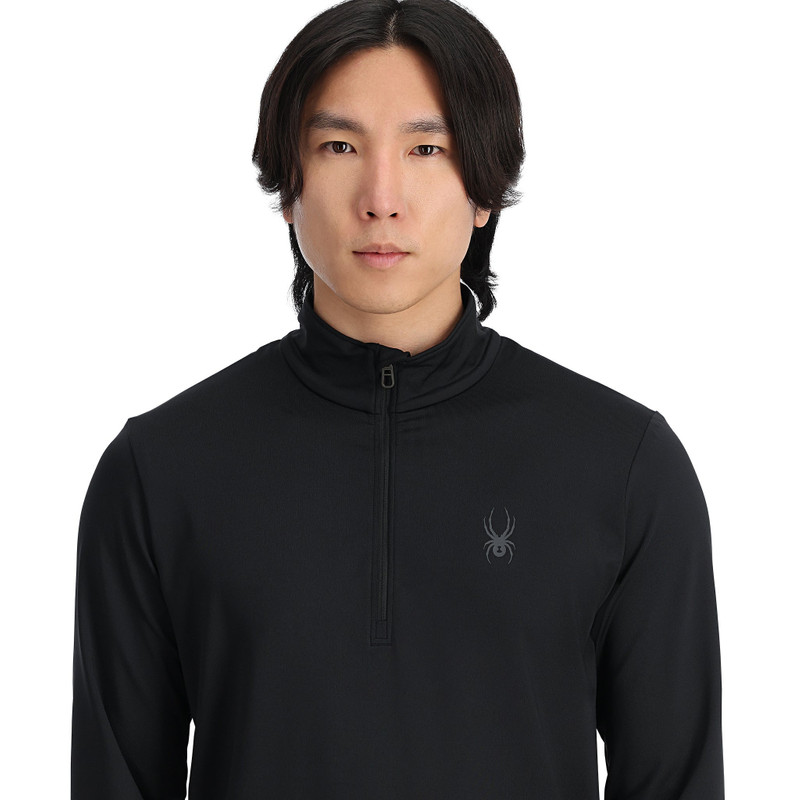 SPYDER Mens Prospect Half Zip T-Neck - Black outlook