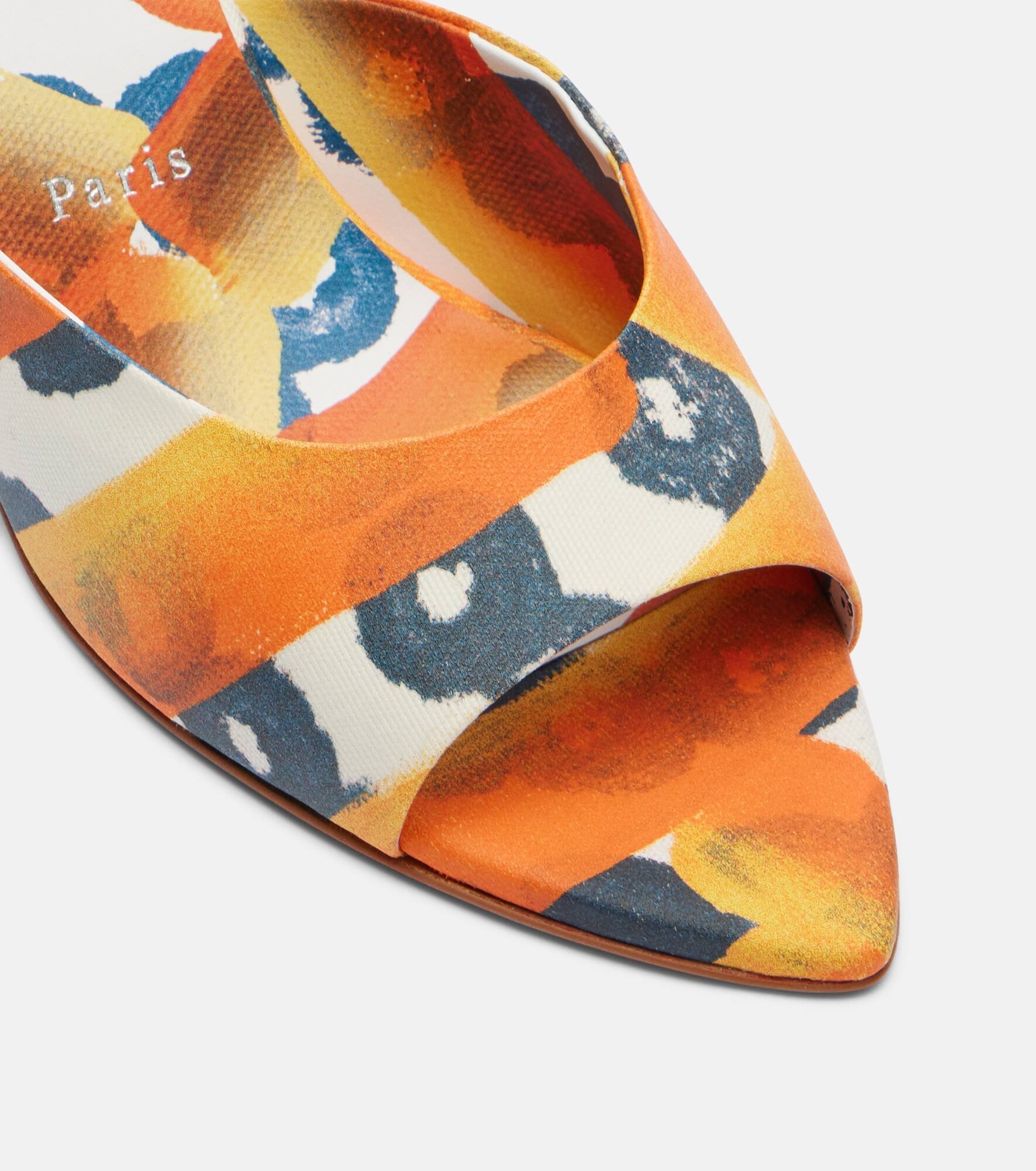 Miss Z 80 coated canvas mules - 5
