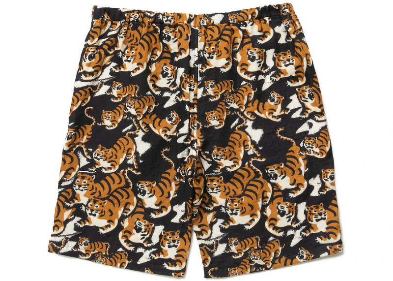 Human Made Human Made Tiger Gauze Shorts Yellow outlook