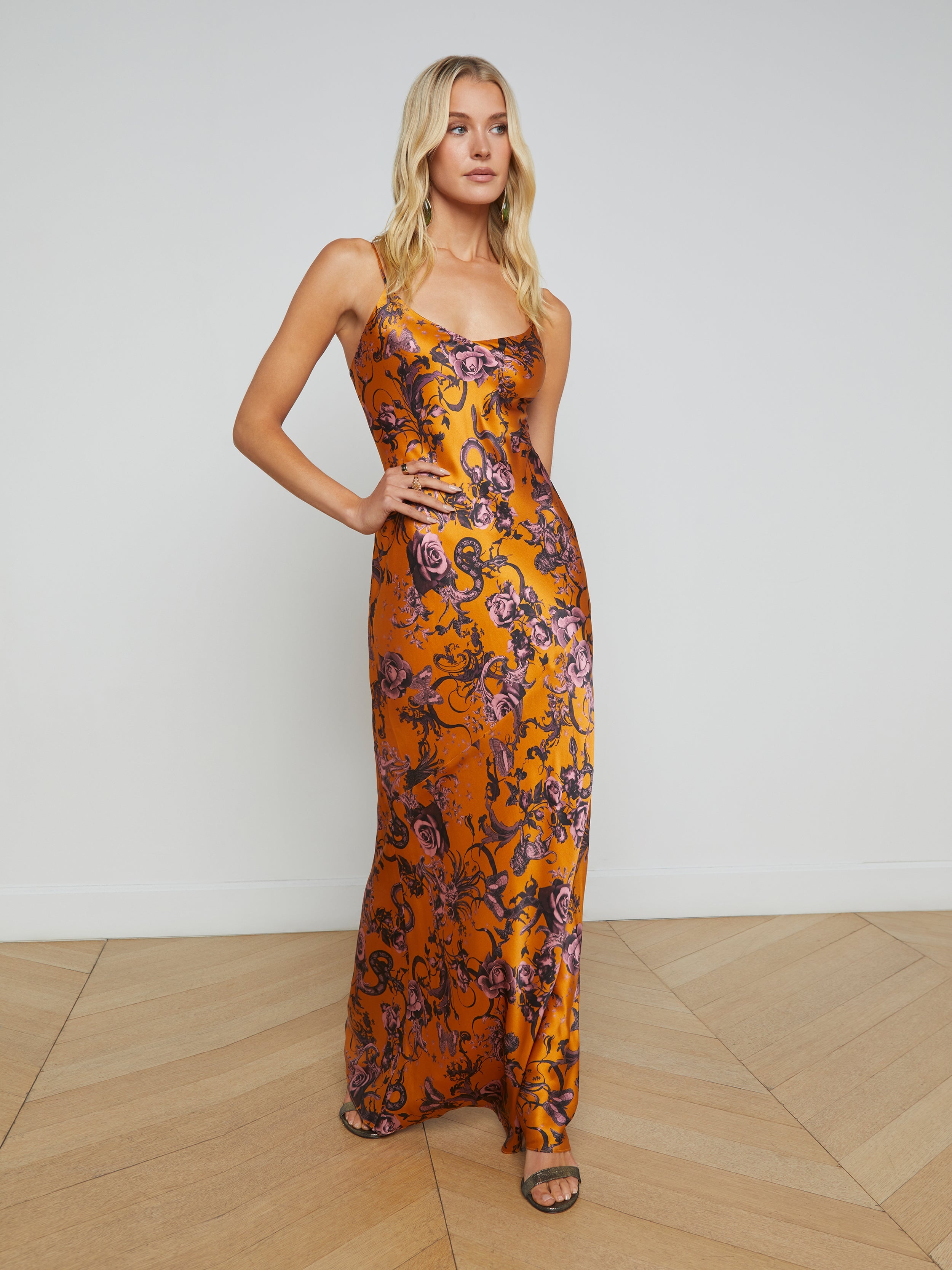 Serita Silk Slip Dress - 3