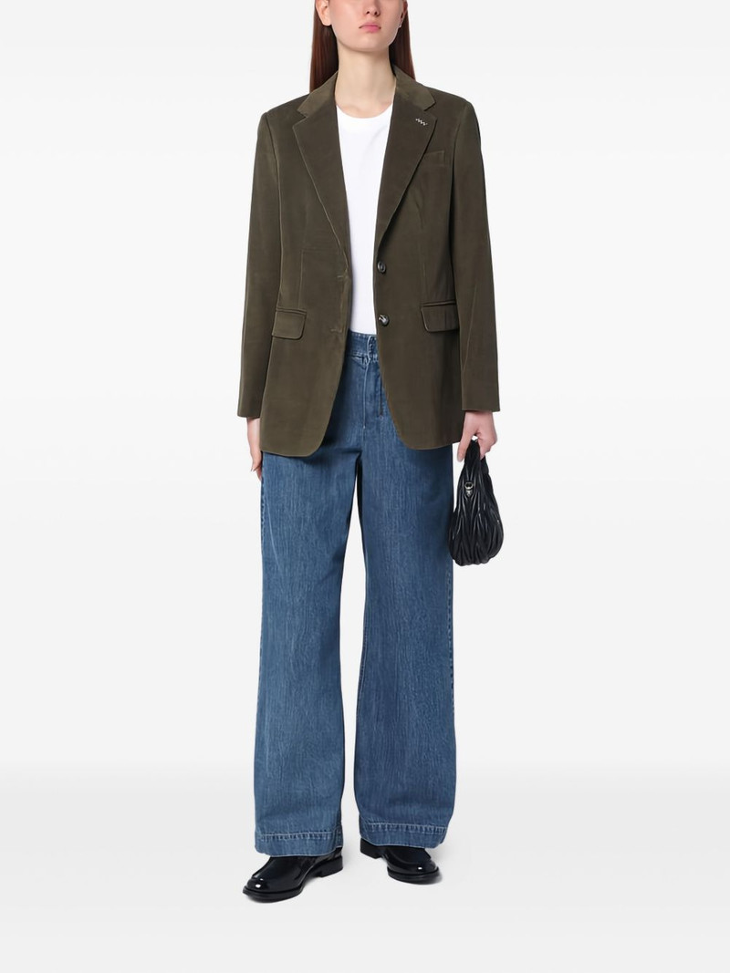 Max Mara corduroy single-breasted blazer outlook