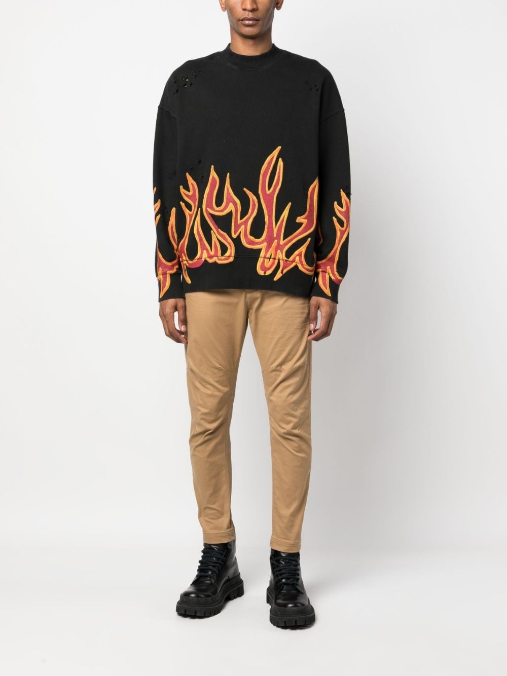 mid-rise tapered trousers - 2