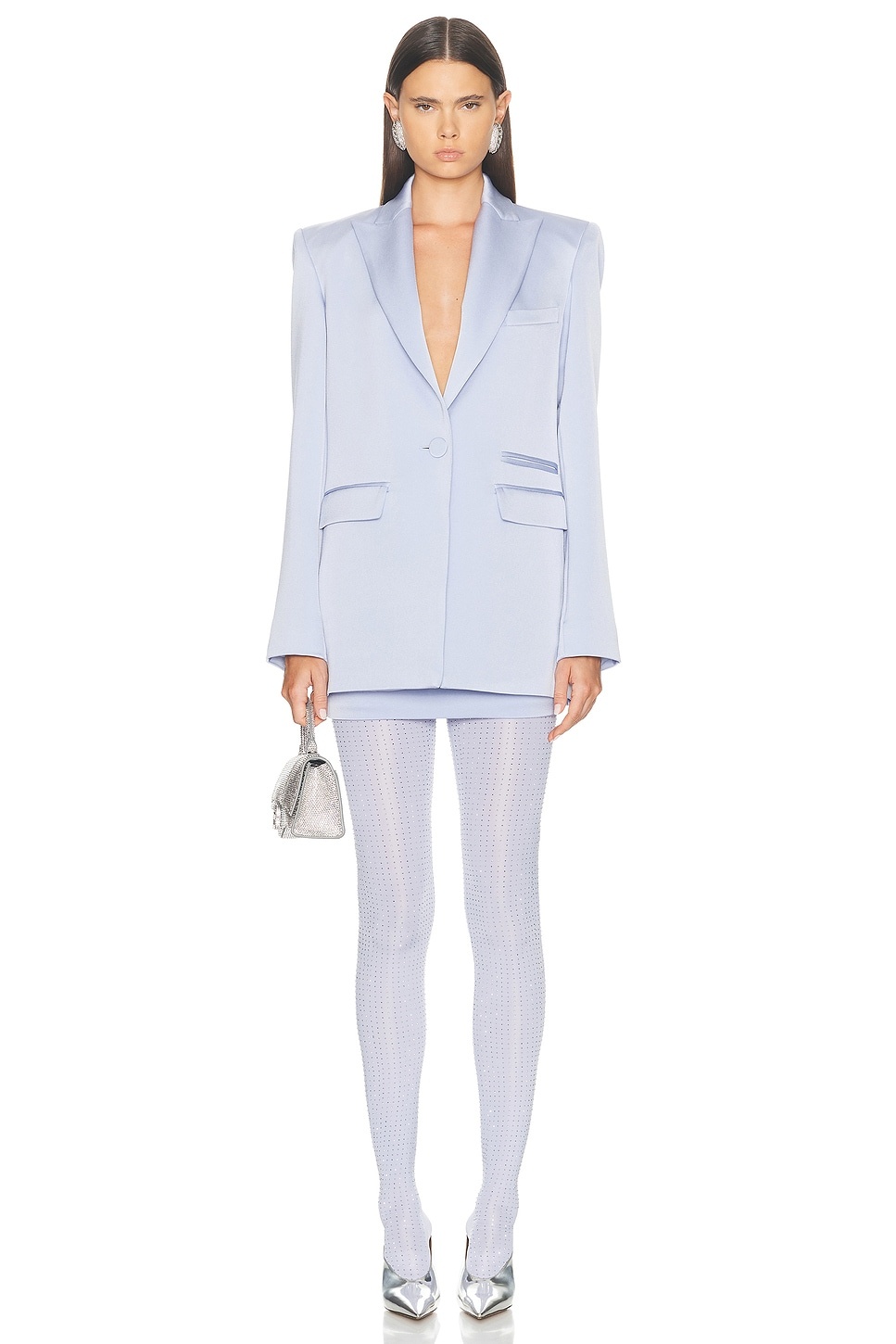 Single Breasted Oversized Blazer - 4