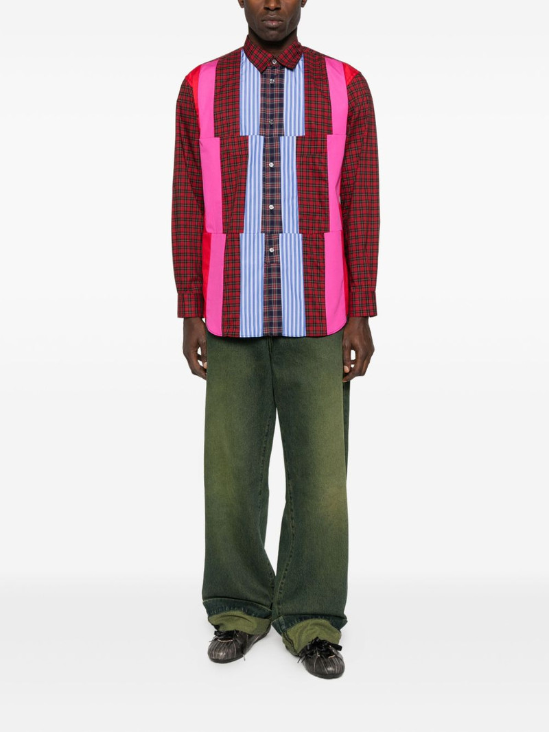 Comme des Garçons SHIRT patchwork plaid shirt outlook