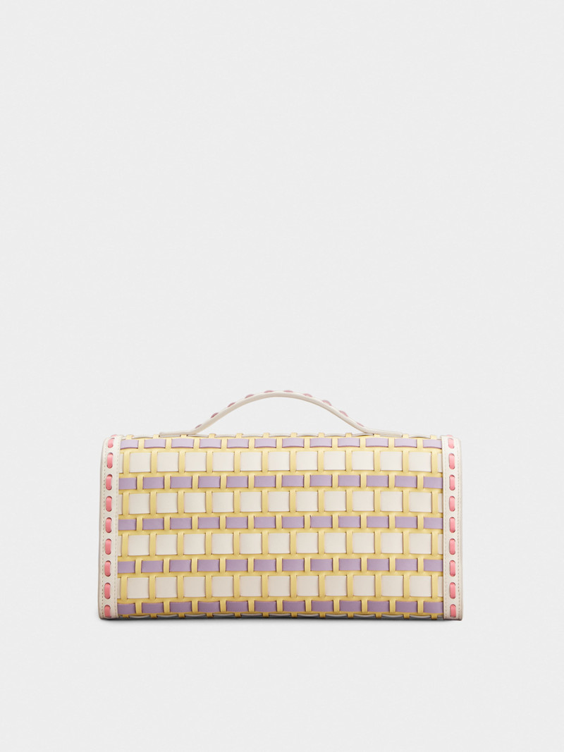 Belle Vivier Clutch in leather 3
