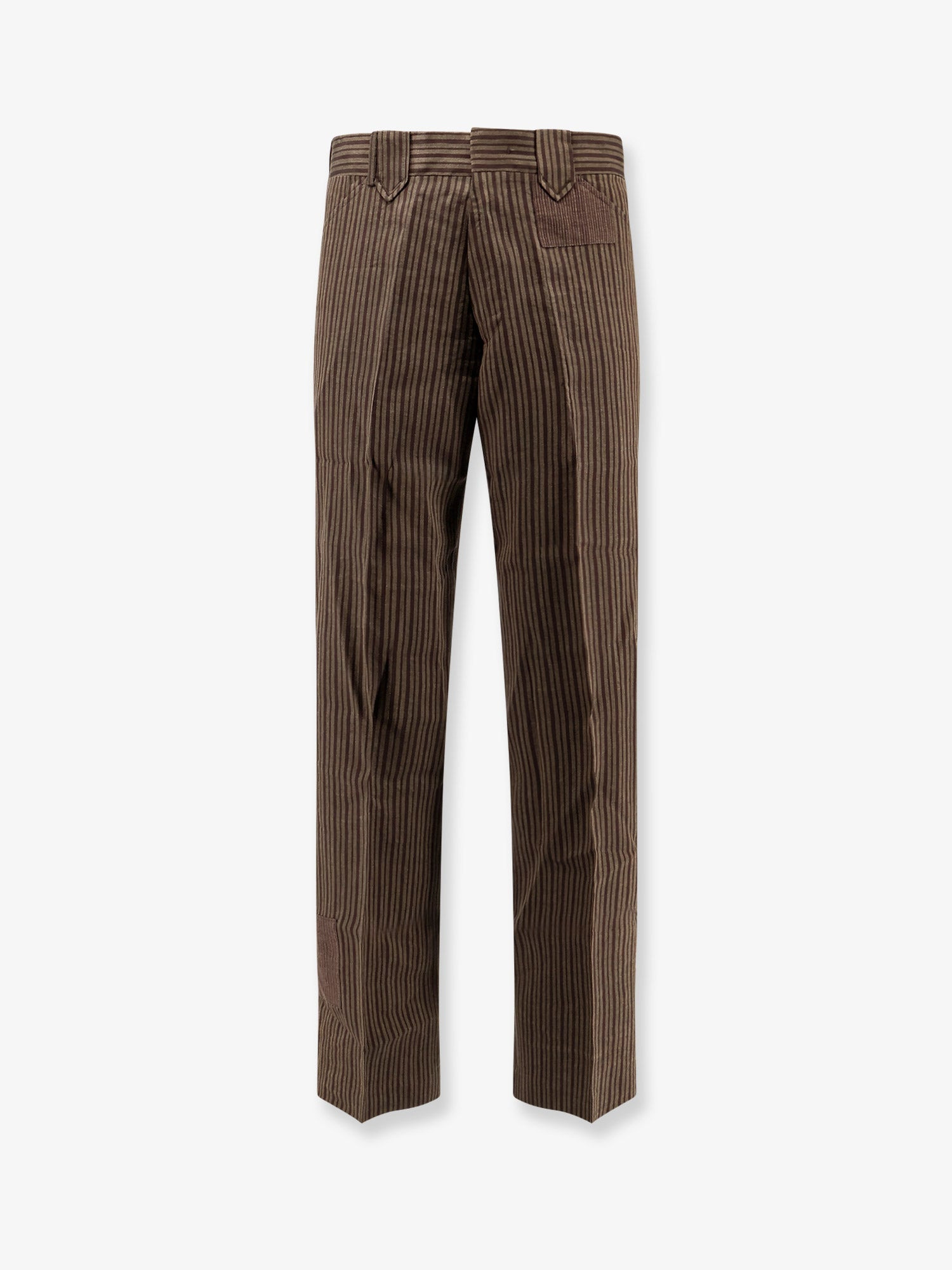 Enfants Riches Deprimes Linen Blend Striped Trousers - 1