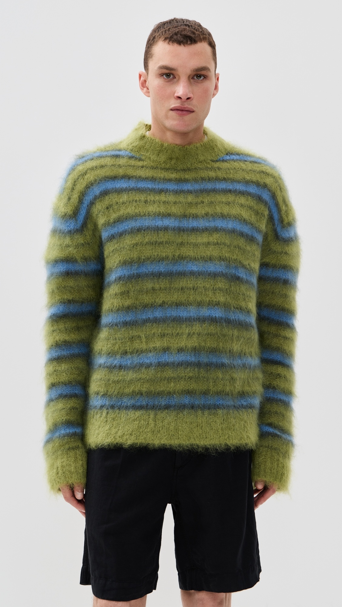 Fuzzy Wuzzy Brushed Stripes Sweater - 2